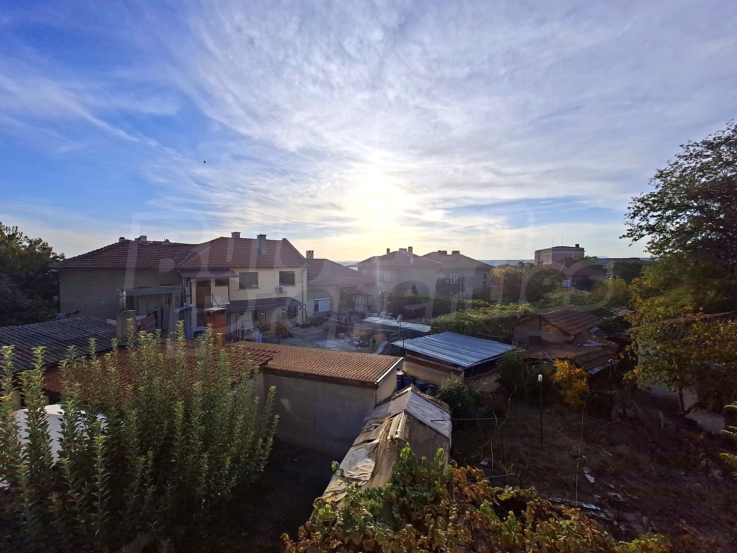 outside, garden, view from balcony