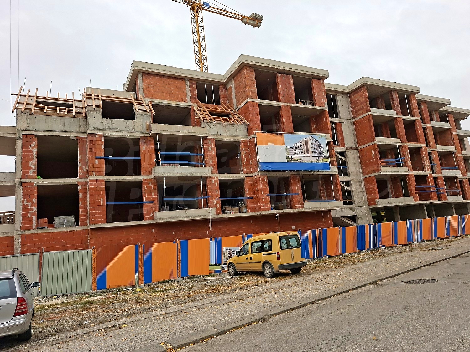 facade, outside, parking