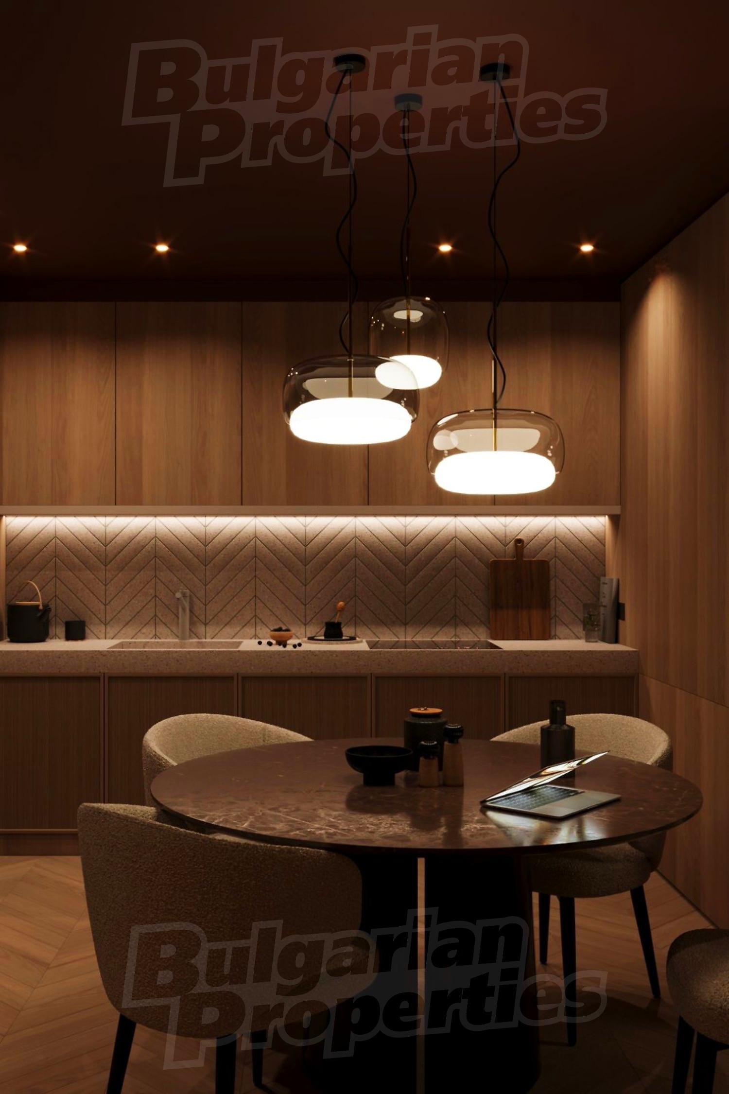 inside, kitchen, furnished