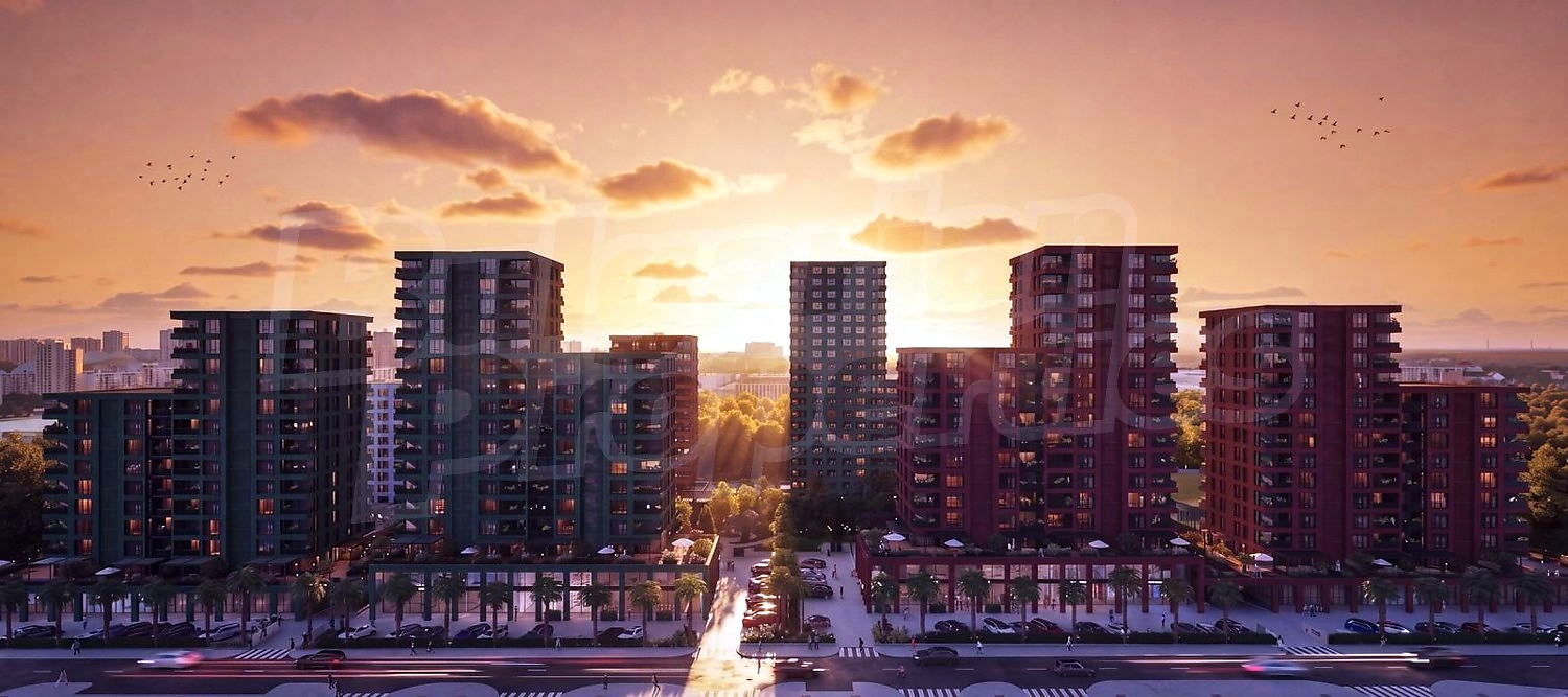 outside, facade, parking, green area