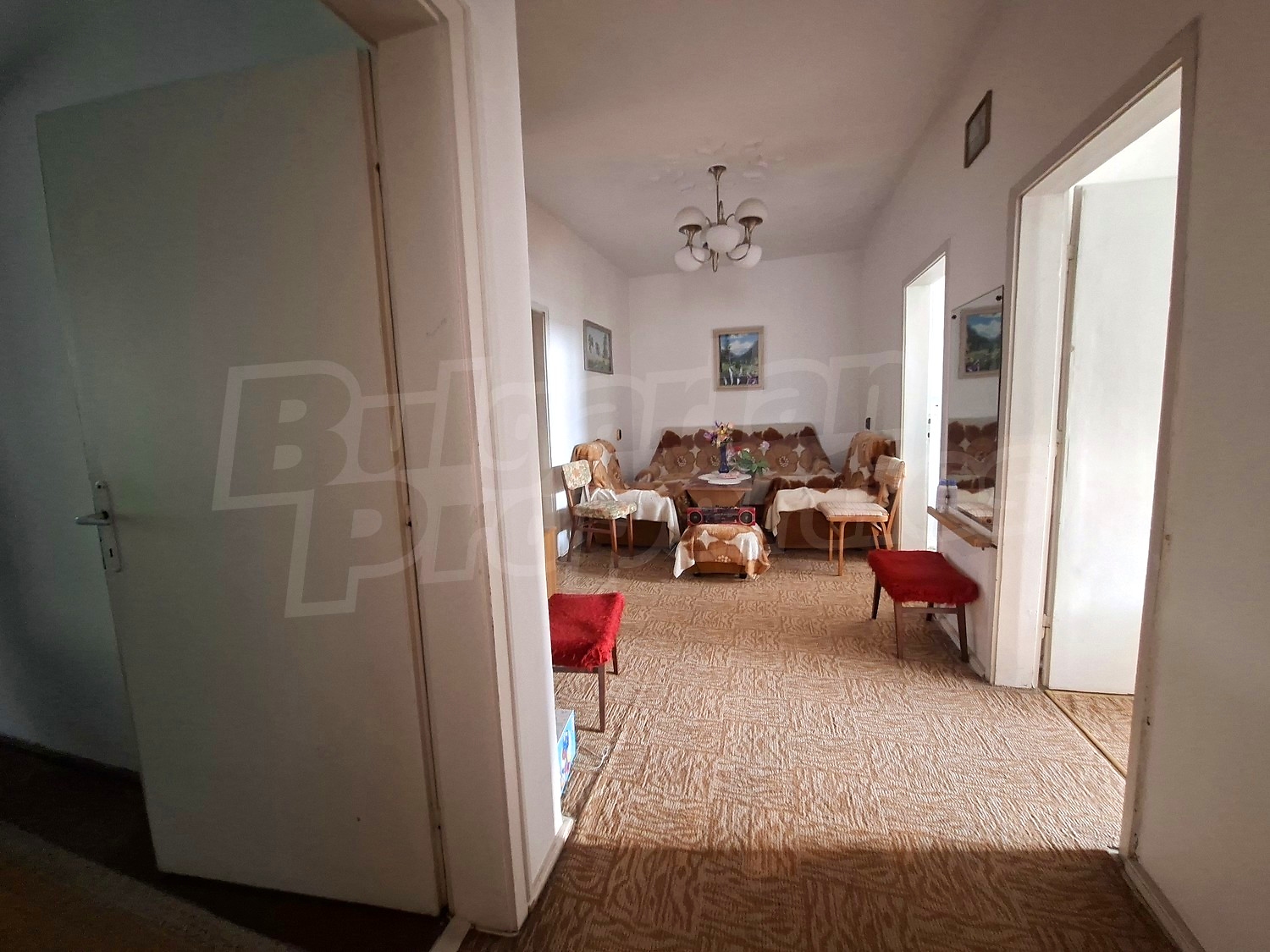 inside, living room, hallway