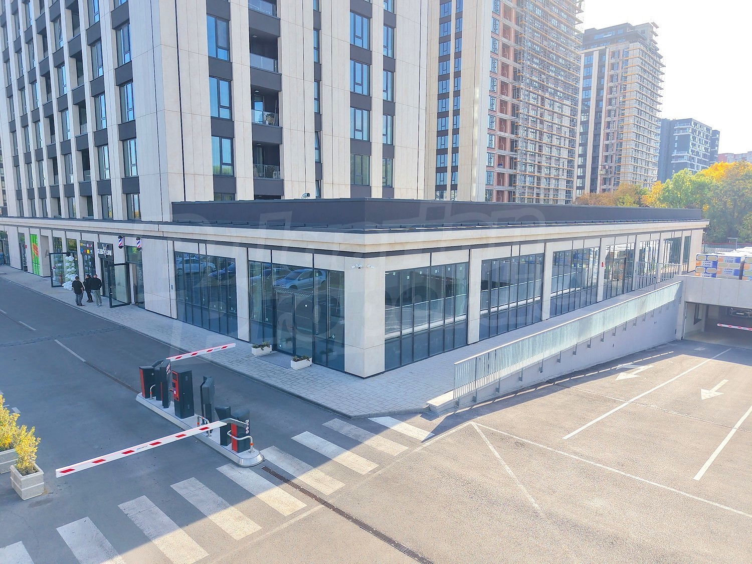 outside, facade, parking