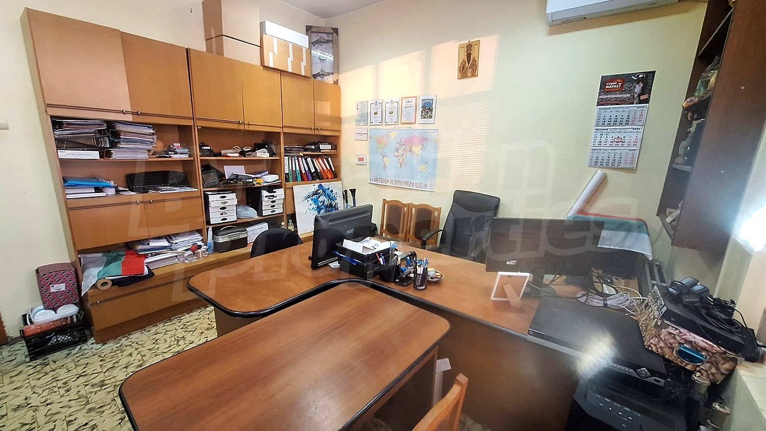 inside, furnished