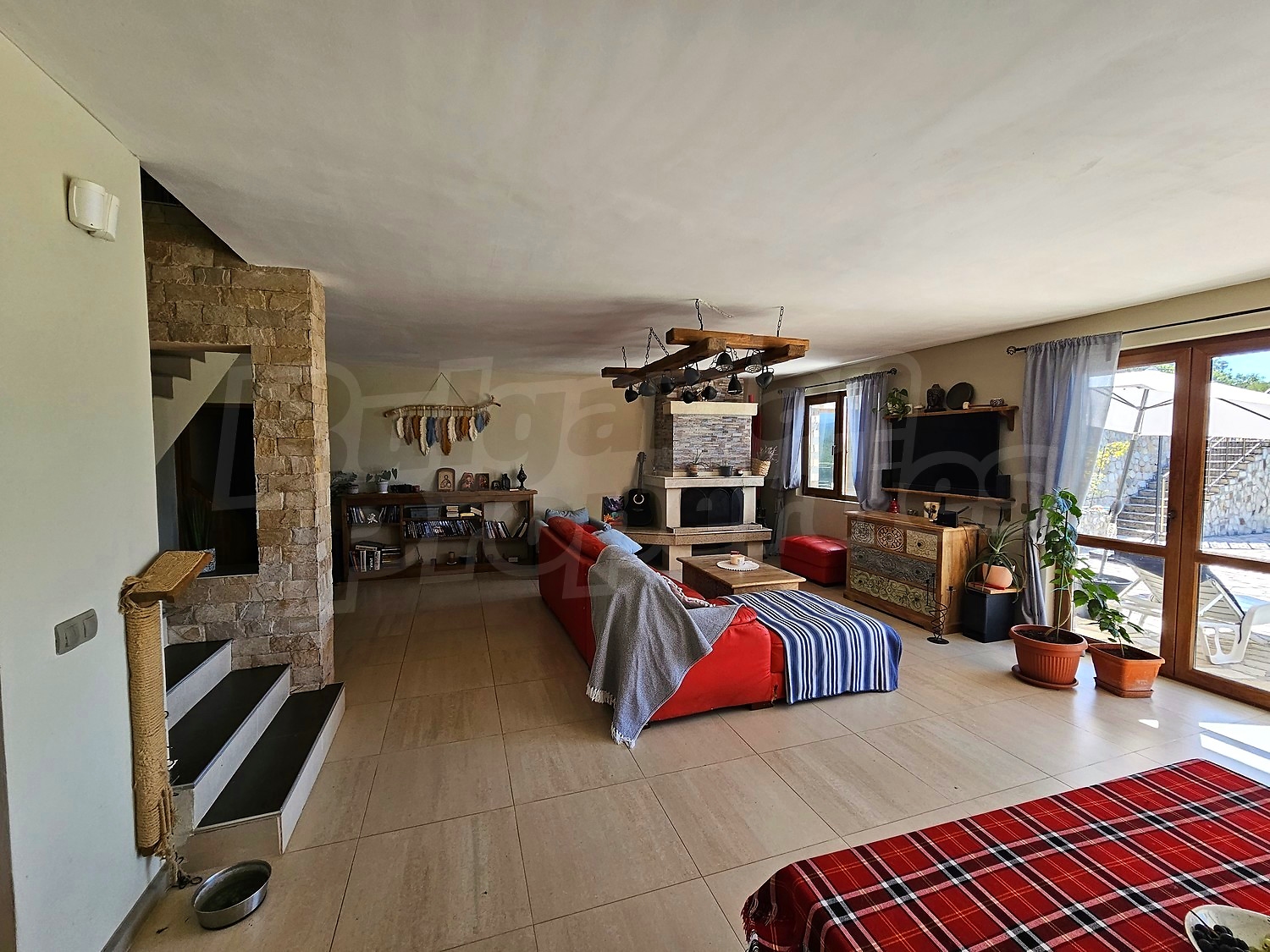 inside, living room, furnished