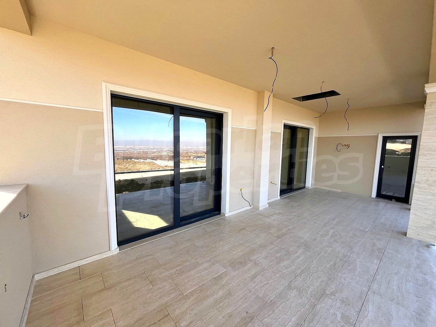 inside, view from balcony