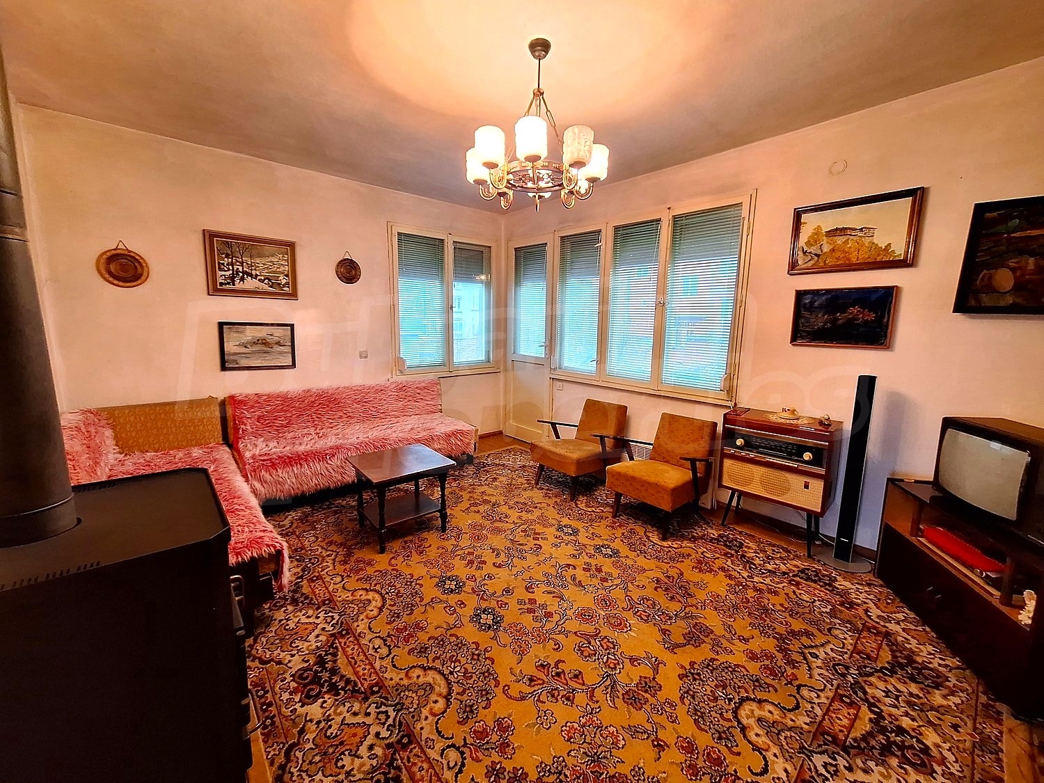 inside, living room, furnished