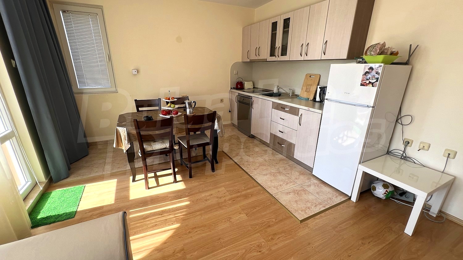 inside, kitchen, furnished