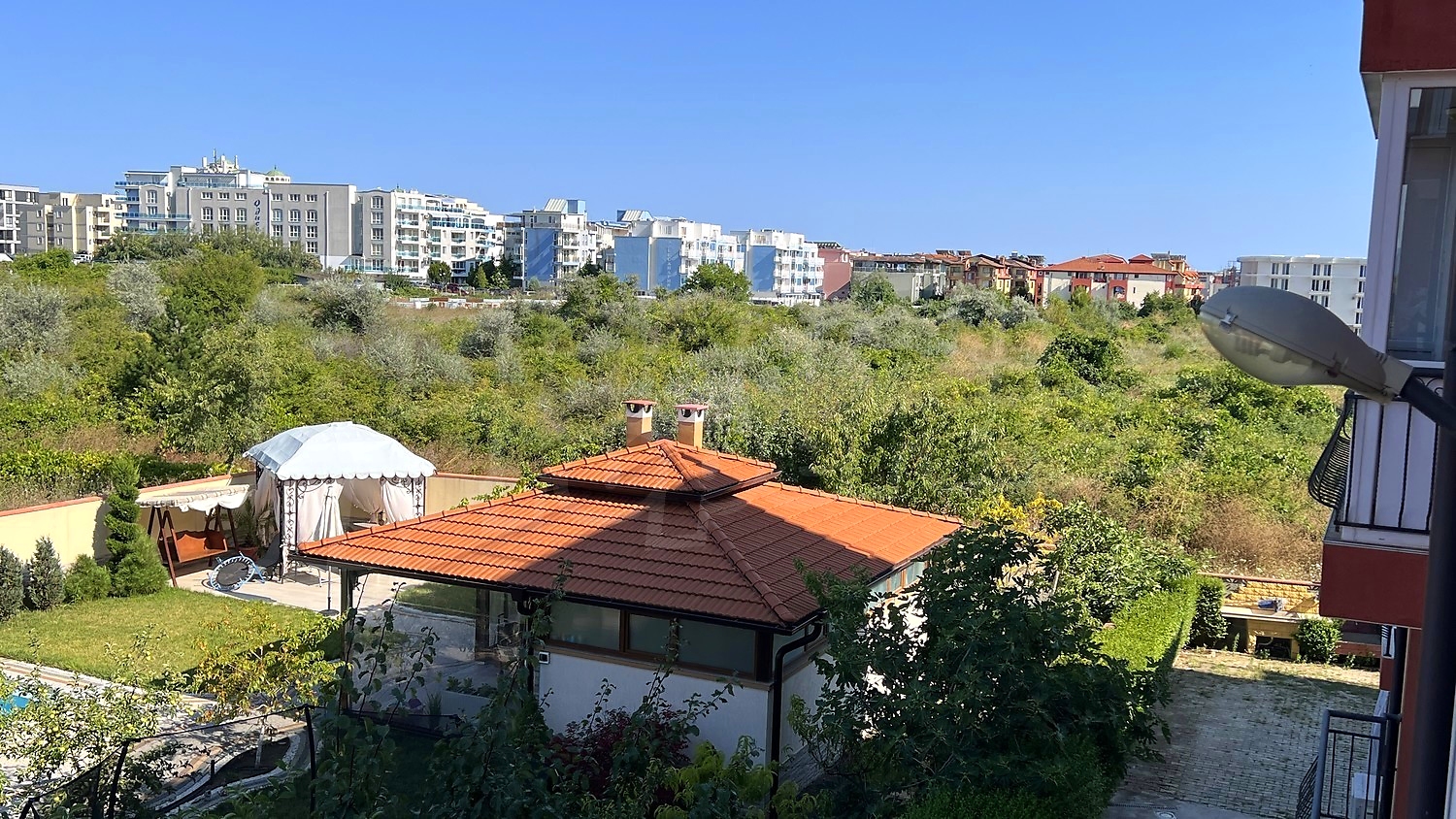 outside, garden, balcony, green area, view from balcony