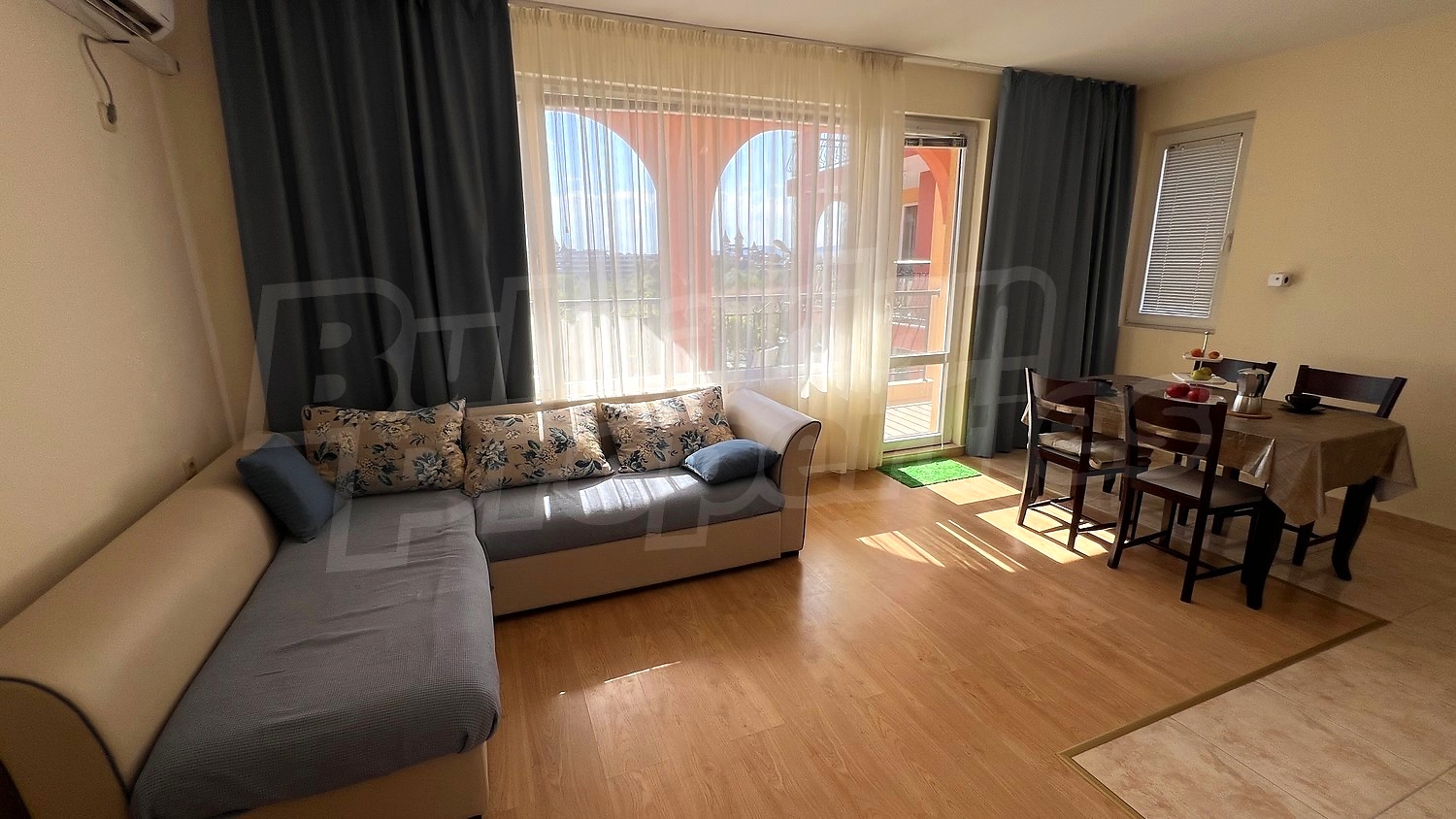 inside, living room, balcony, furnished