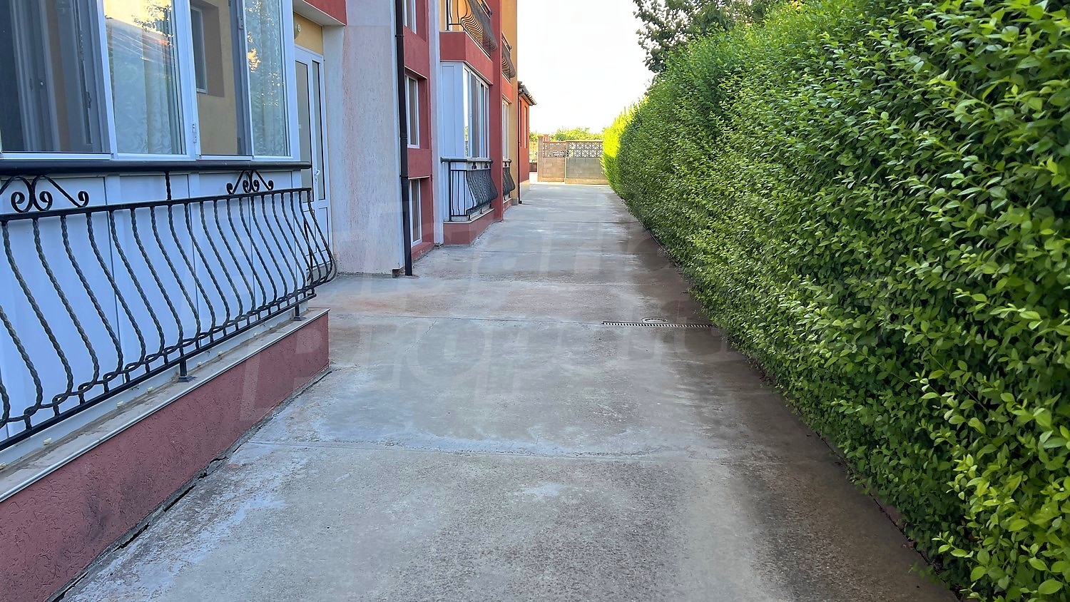 outside, facade, green area