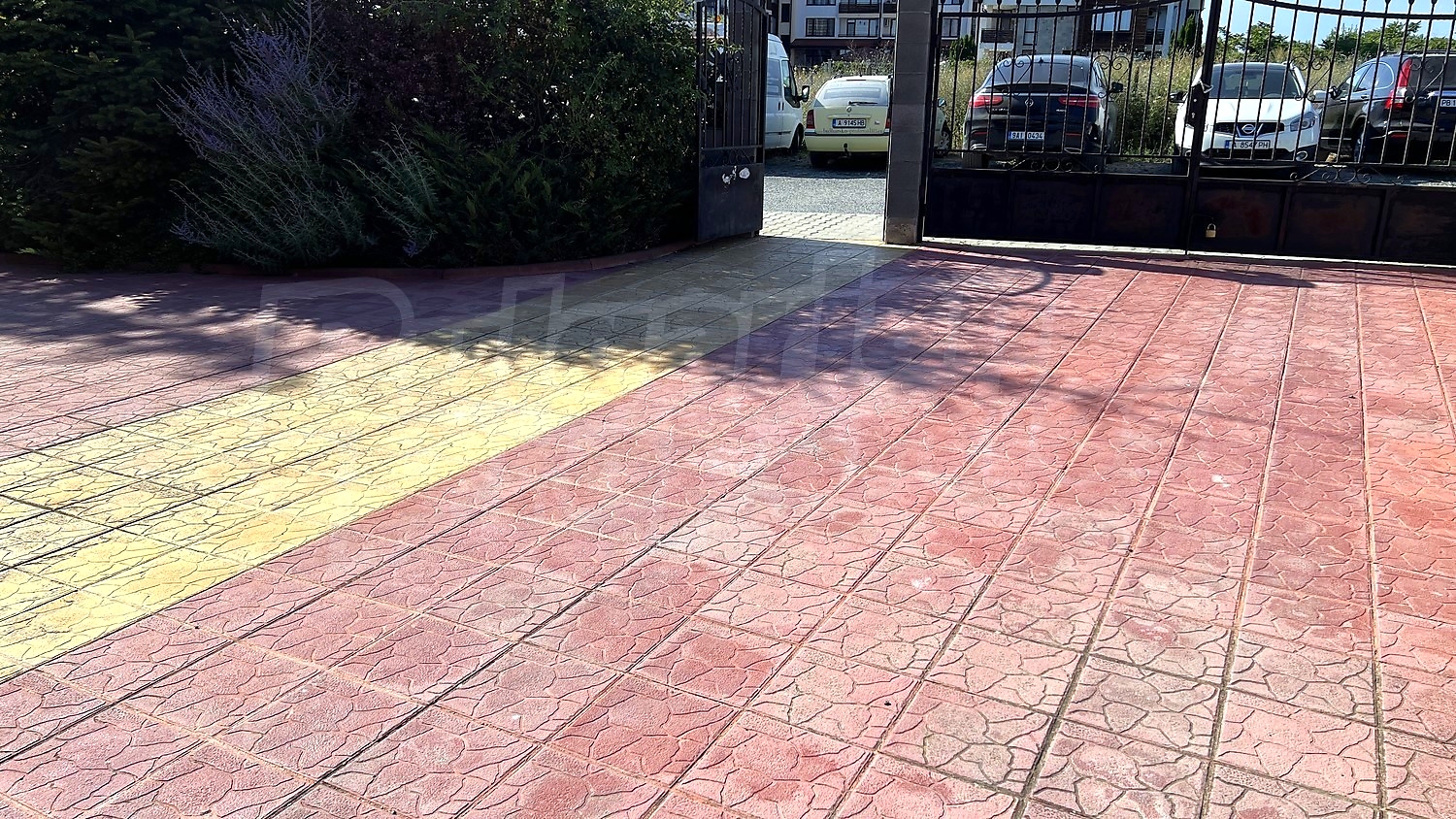 outside, parking