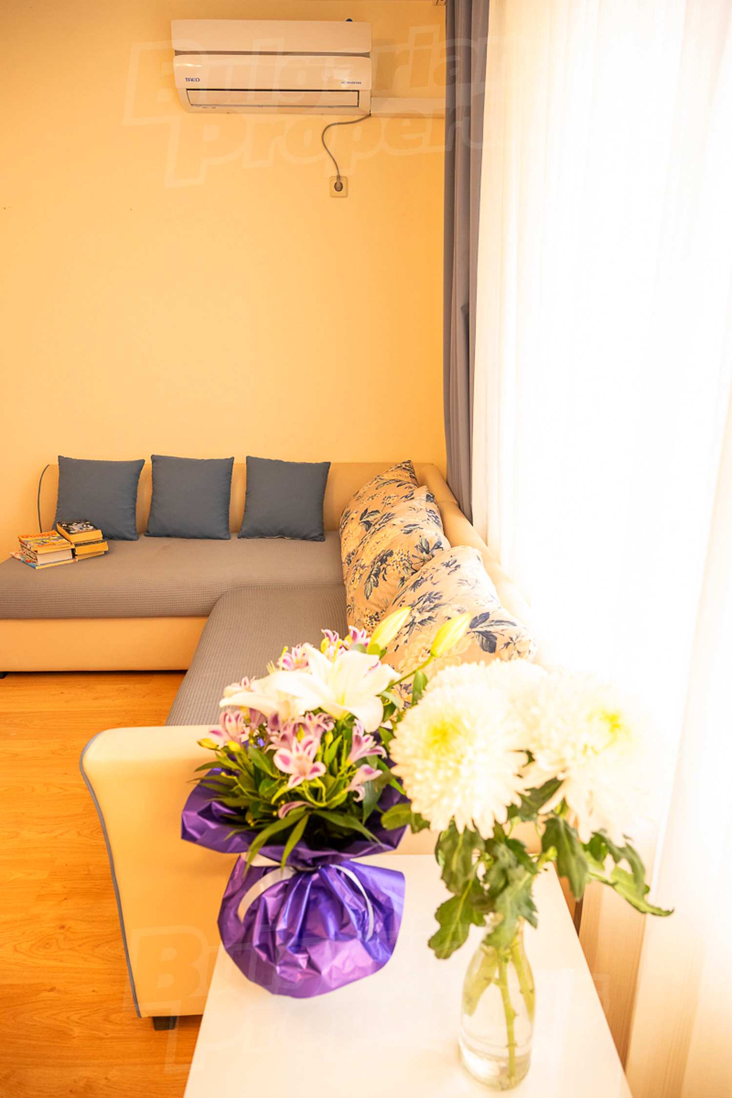 inside, living room, furnished