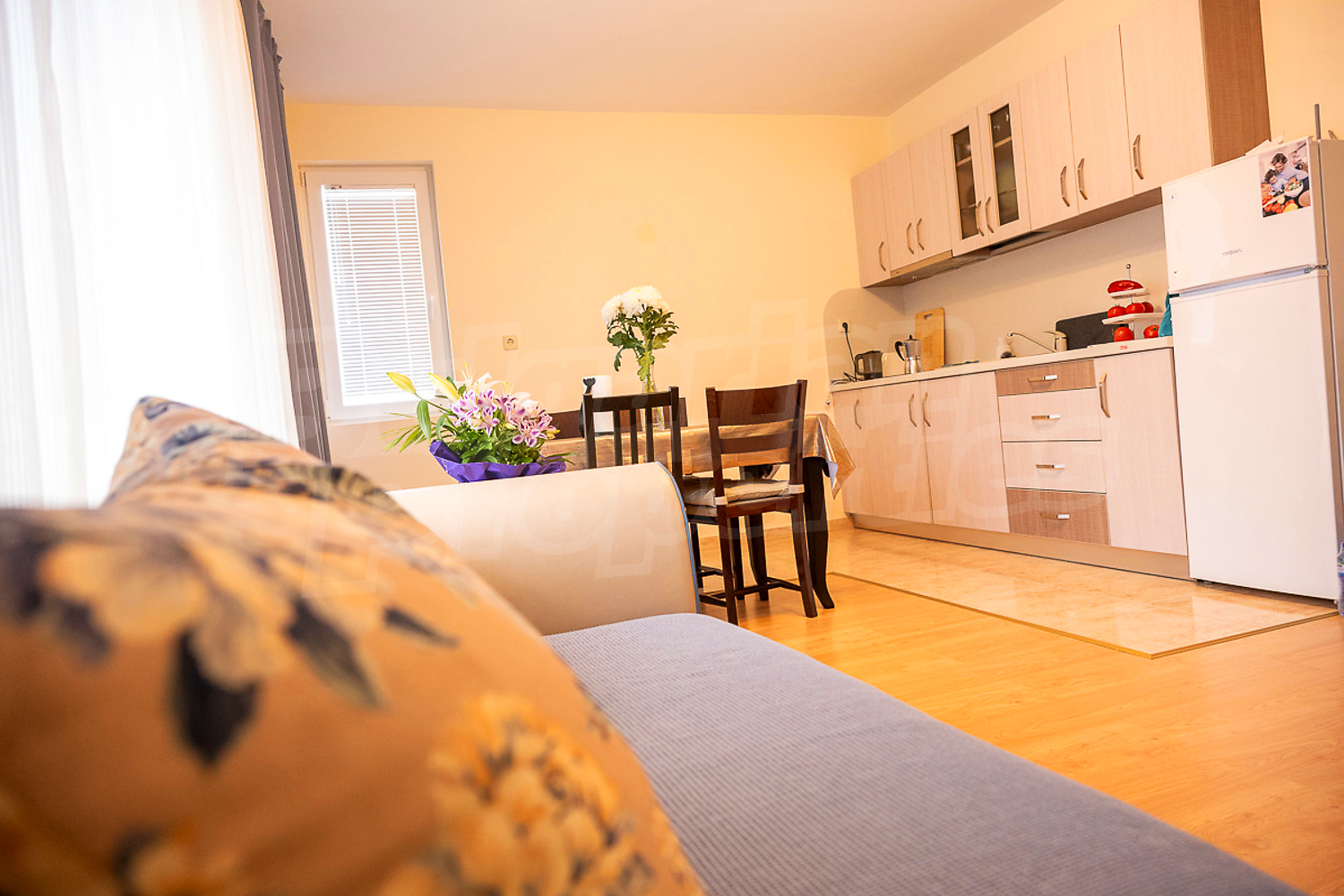inside, kitchen, furnished, living room