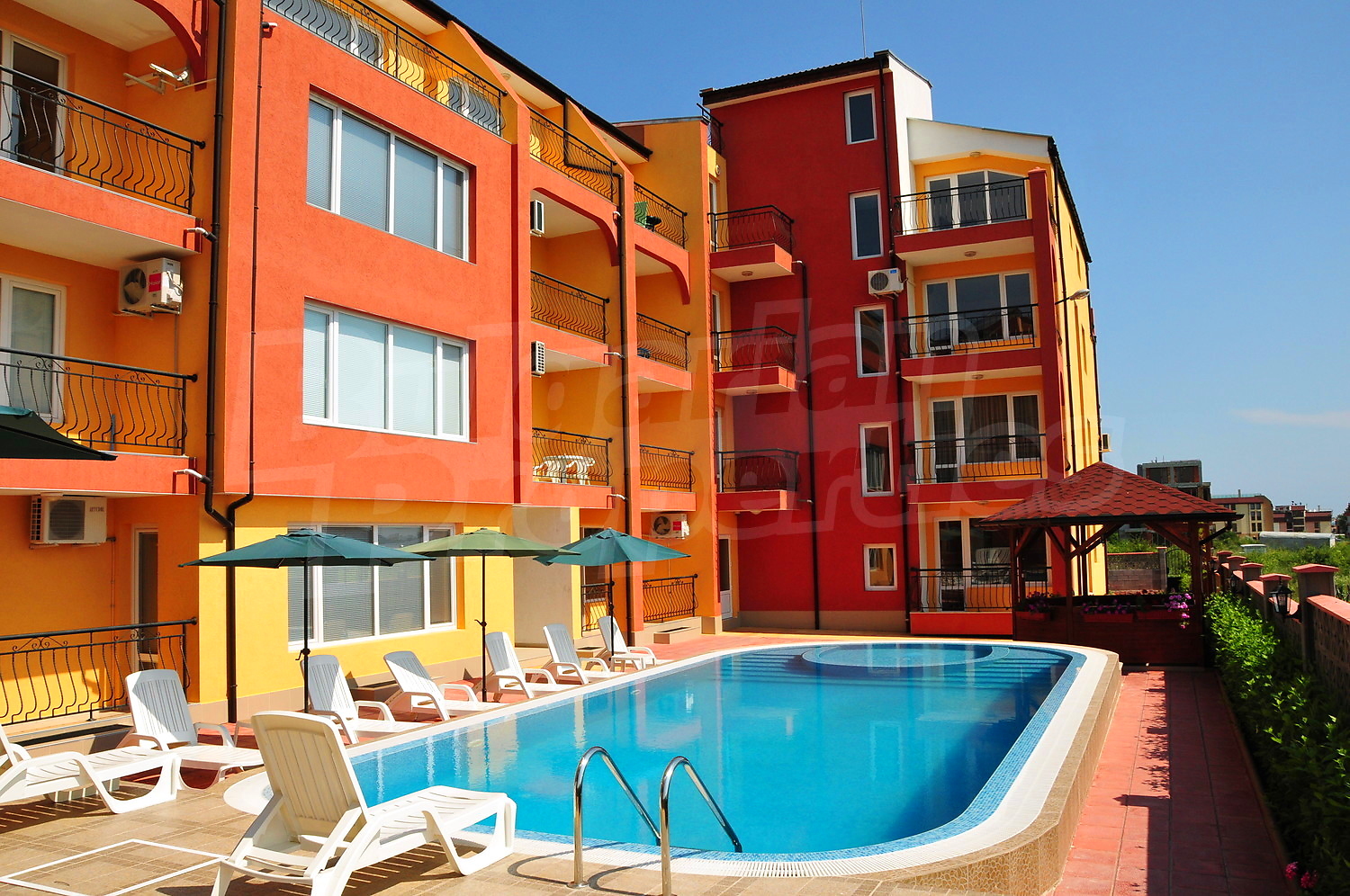 outside, pool, facade