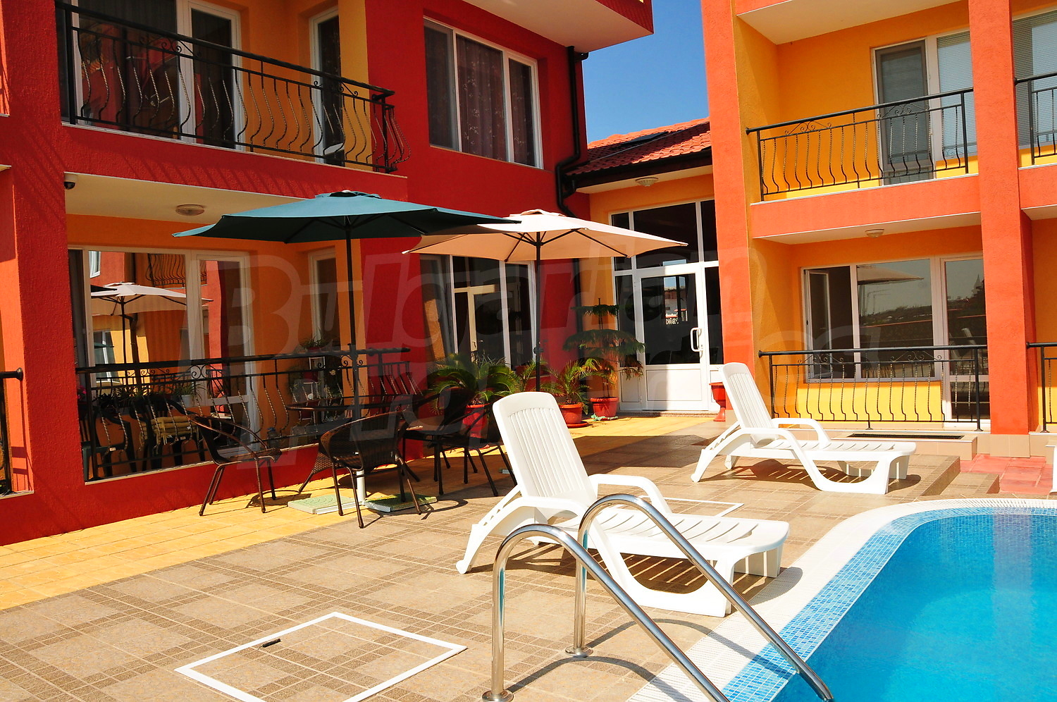 outside, pool, facade