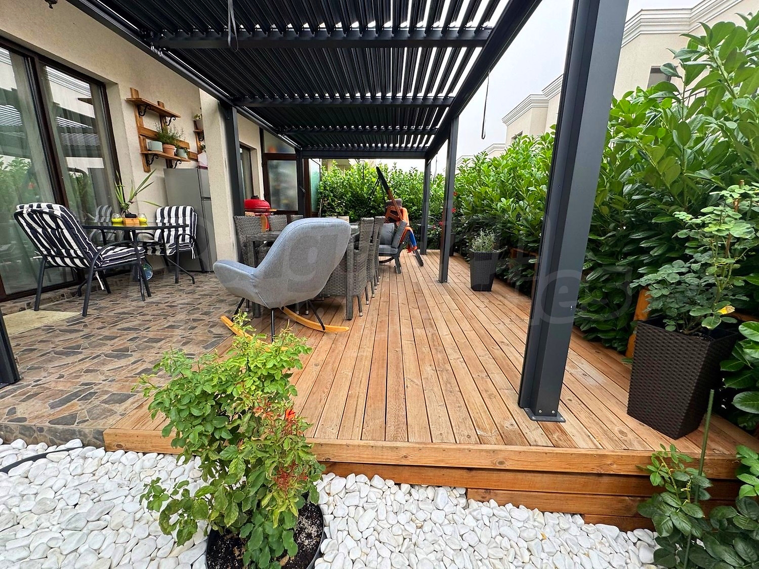 balcony, furnished, garden, outside