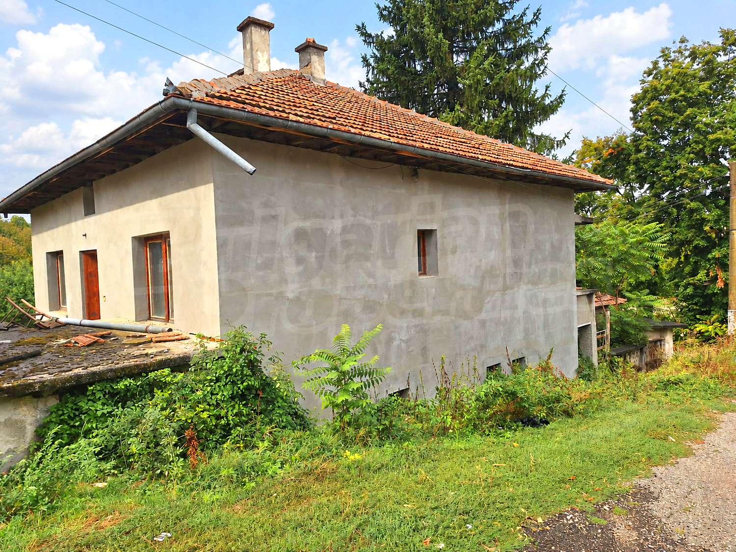 outside, facade, garden, green area