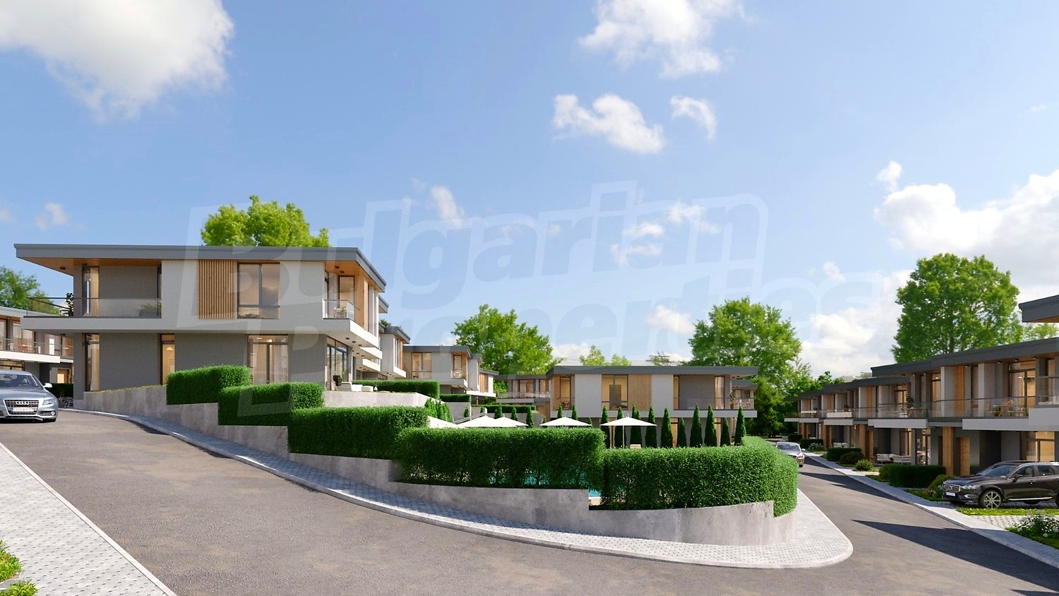 outside, facade, garden, pool