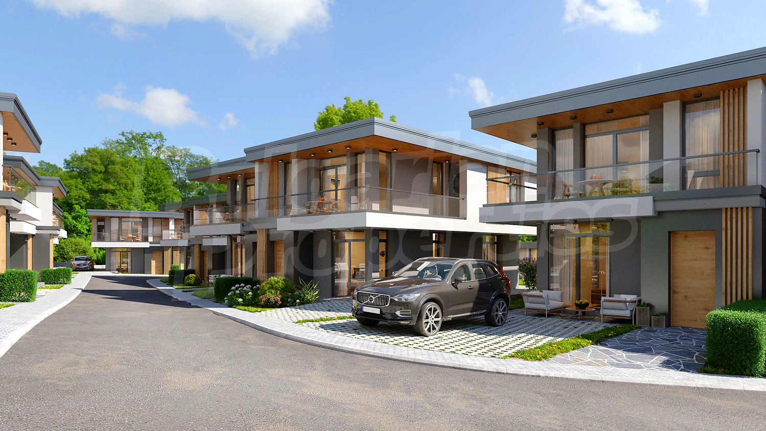 outside, facade, parking, garden