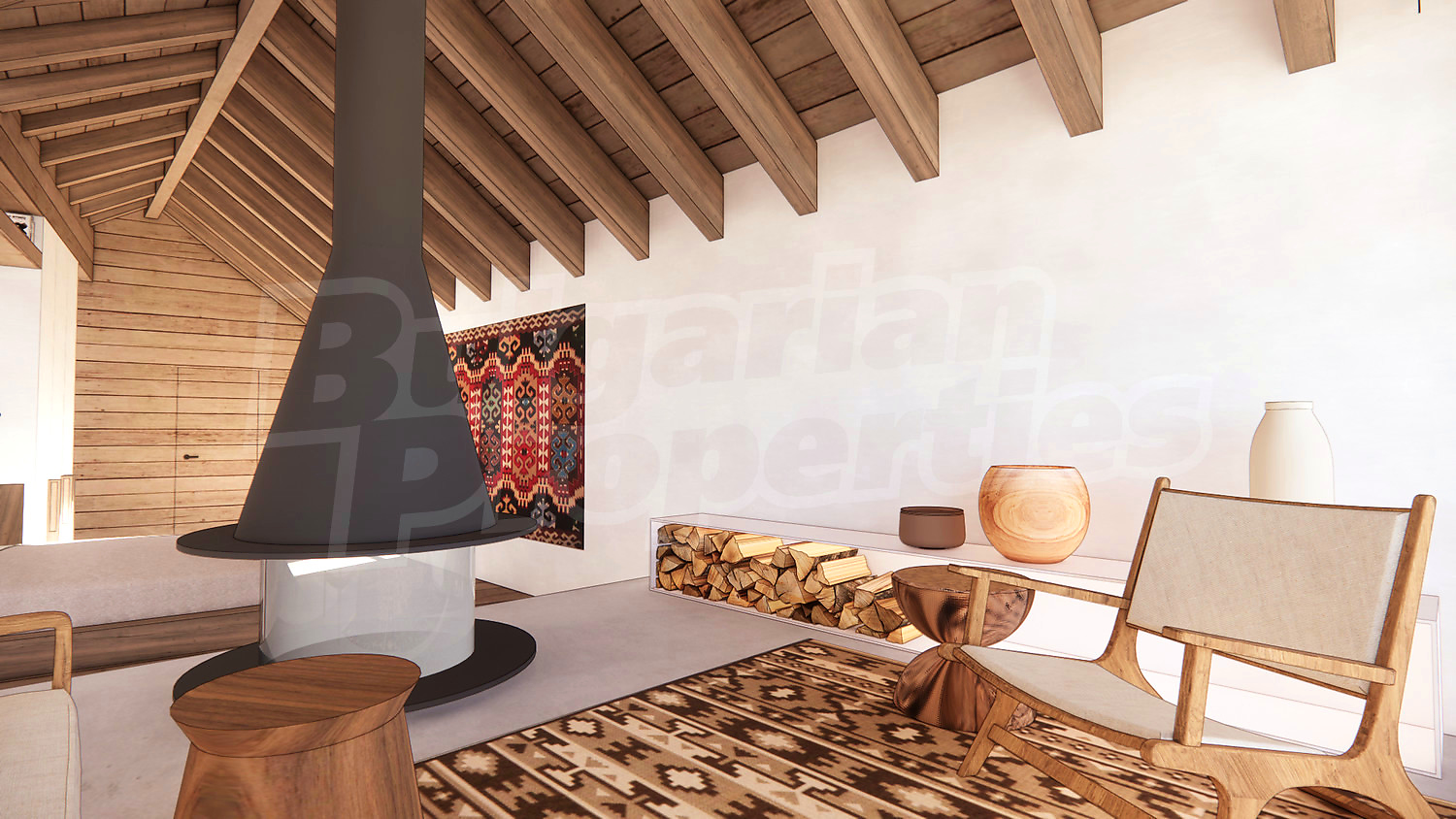 inside, living room, fireplace, furnished