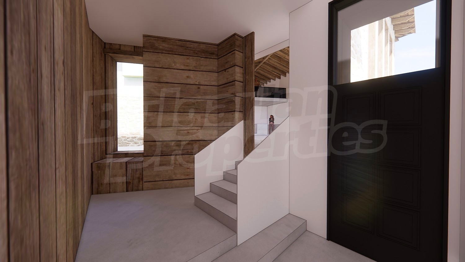 inside, stairs