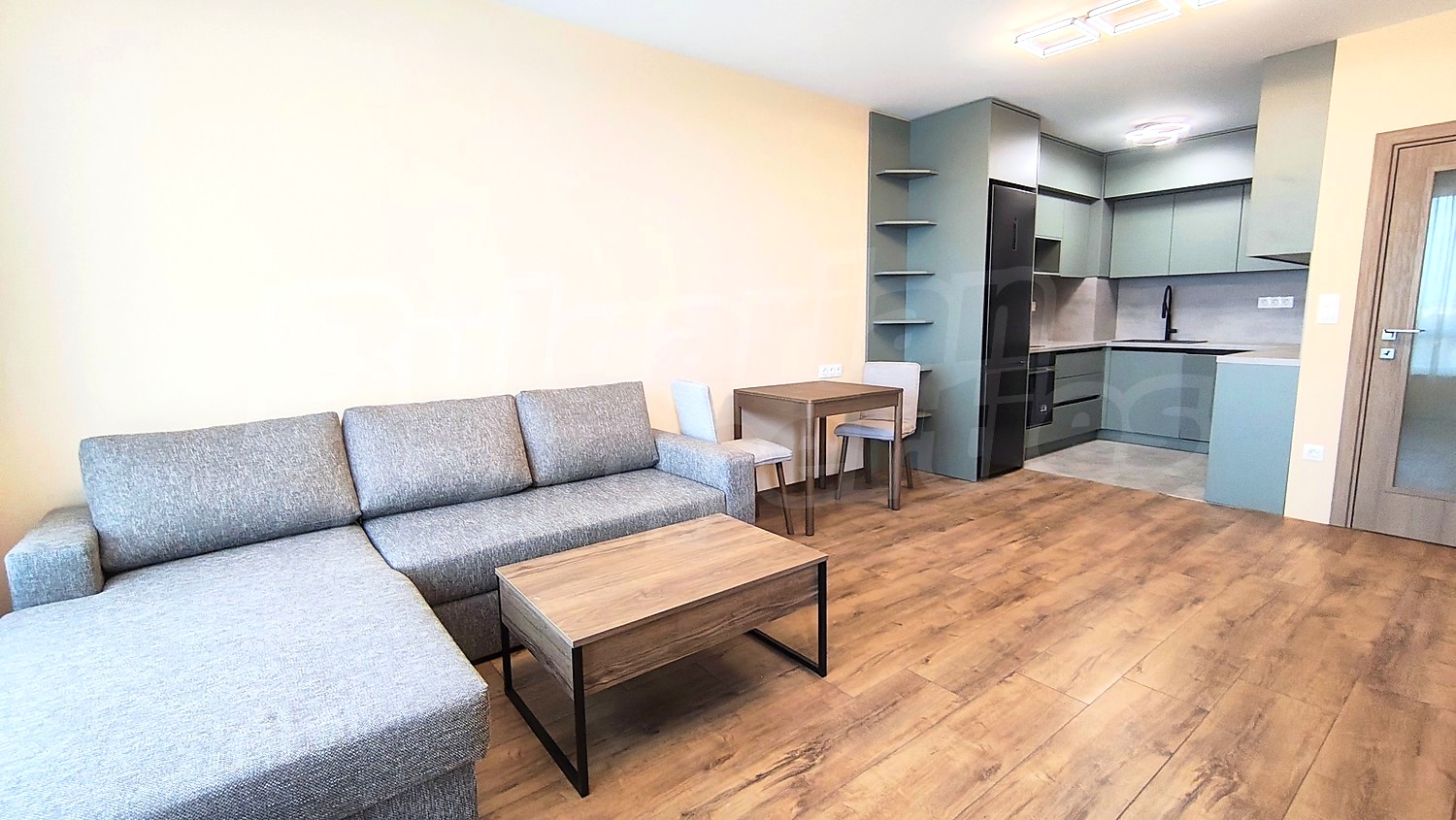 inside, living room, kitchen, furnished