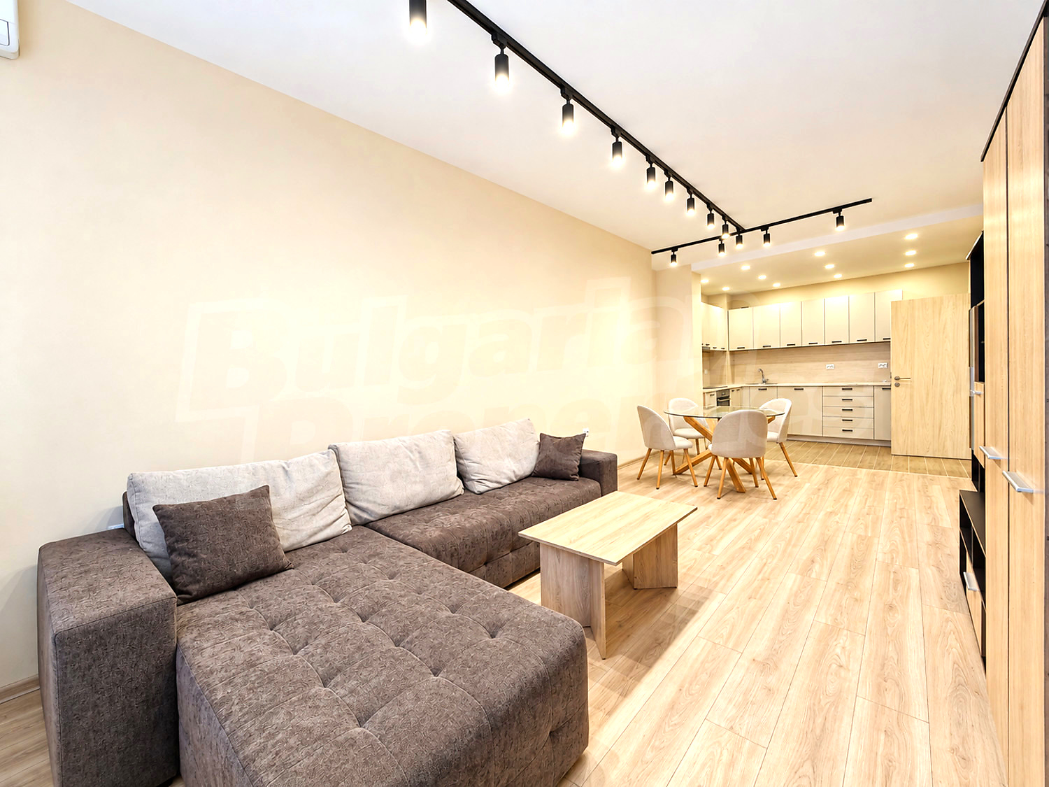 inside, living room, kitchen, furnished