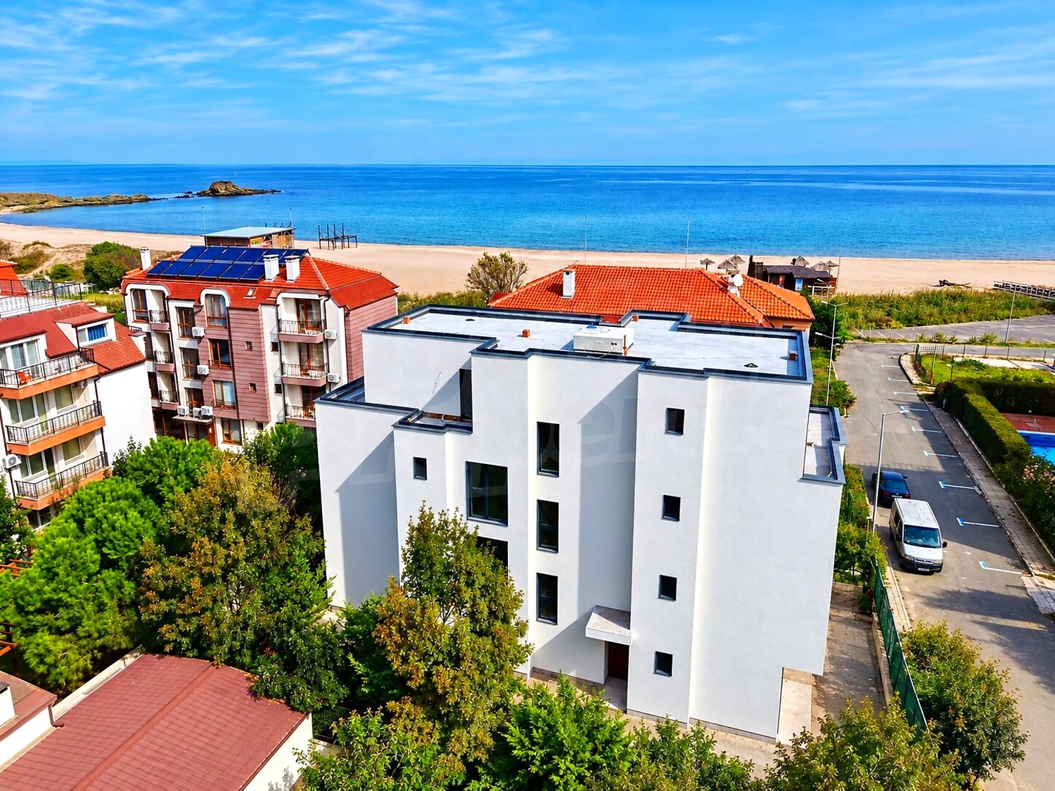 outside, facade, sea