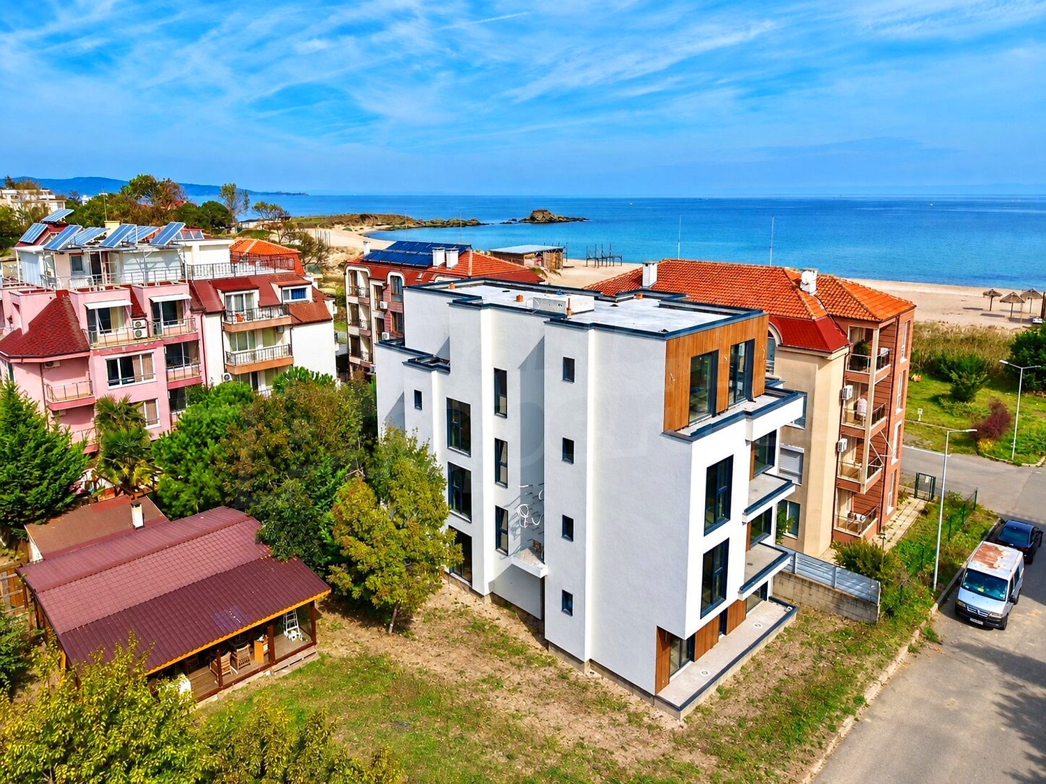 outside, facade, sea, garden