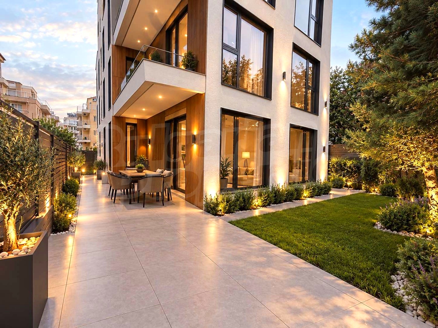 facade, garden, outside