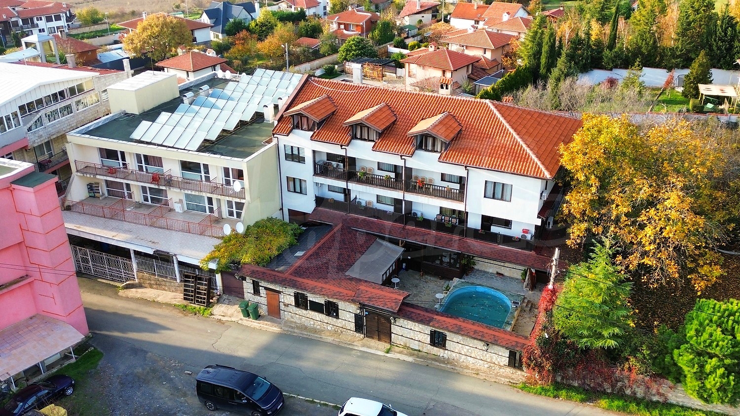 outside, facade, pool, garden, parking