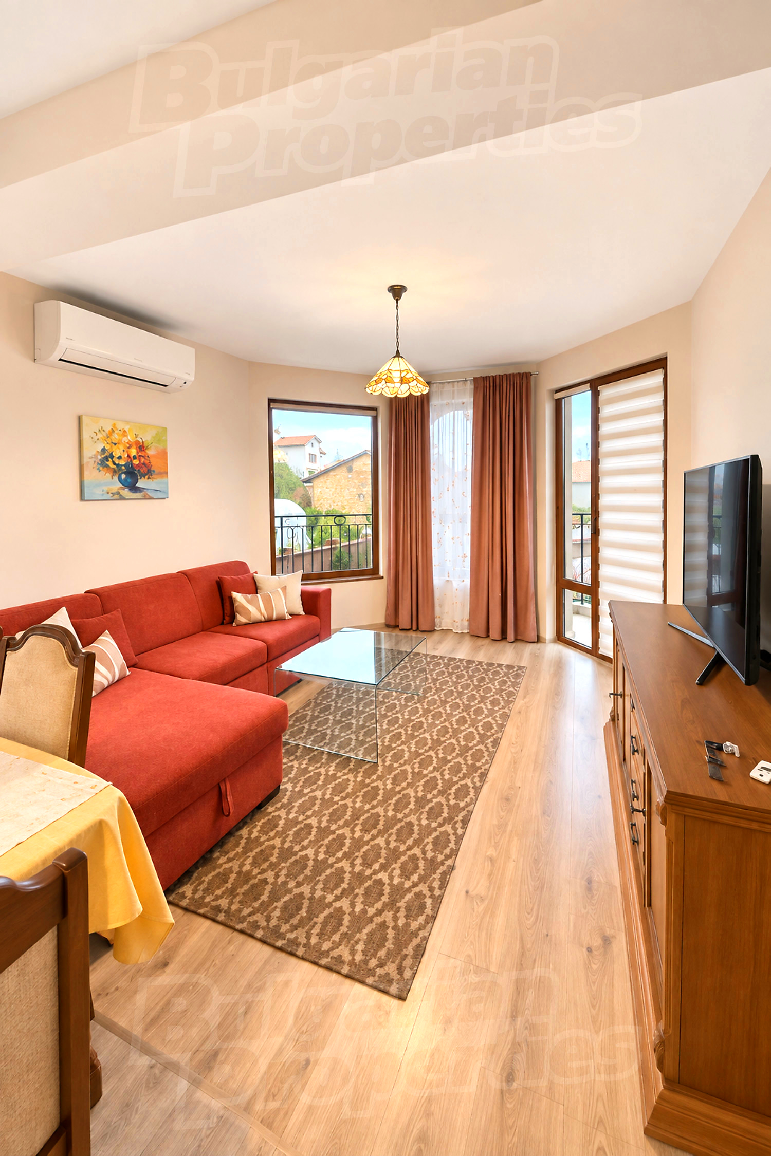 inside, living room, furnished
