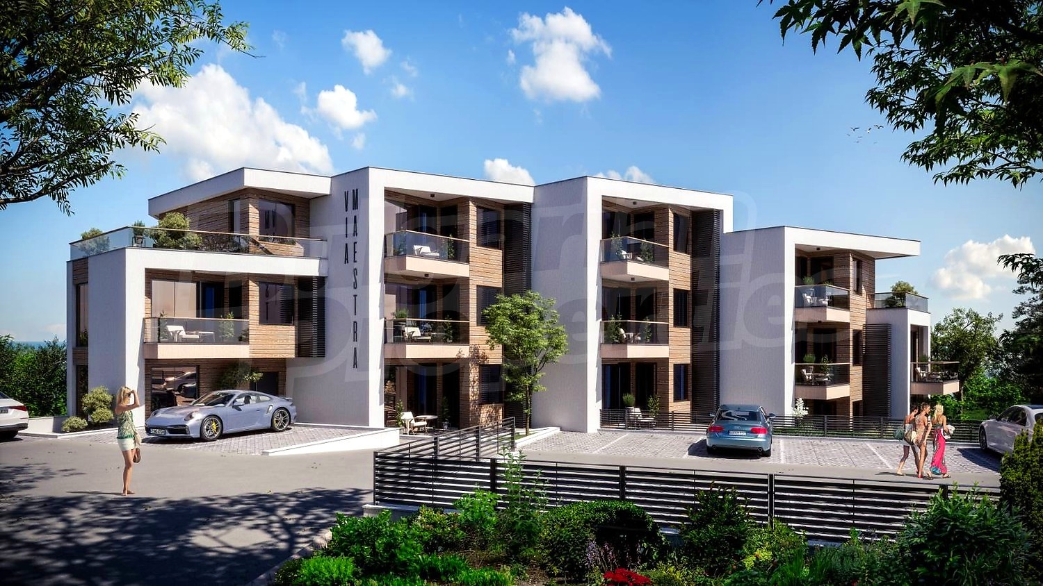 outside, facade, parking, balcony