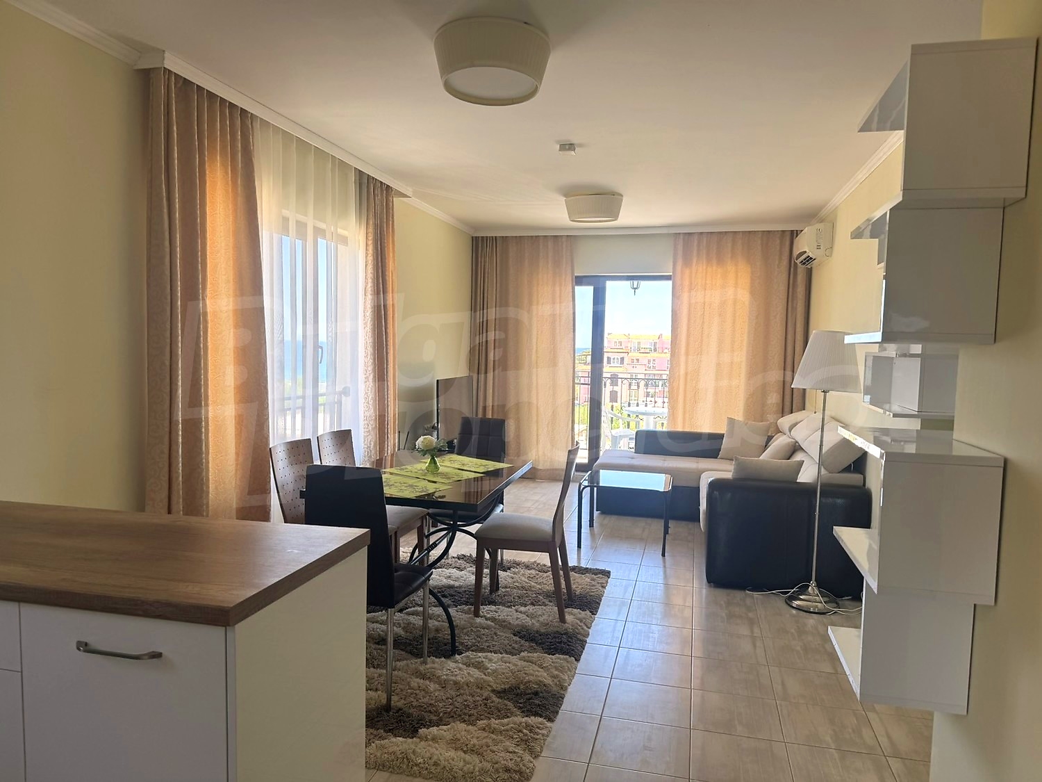 inside, living room, furnished, balcony