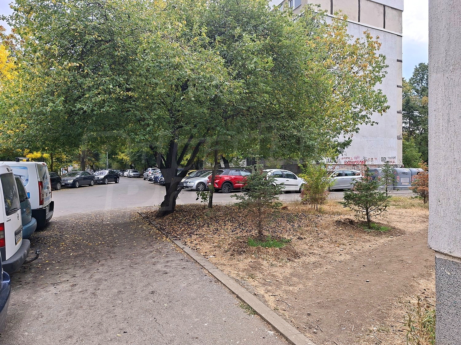 parking, outside, facade, garden