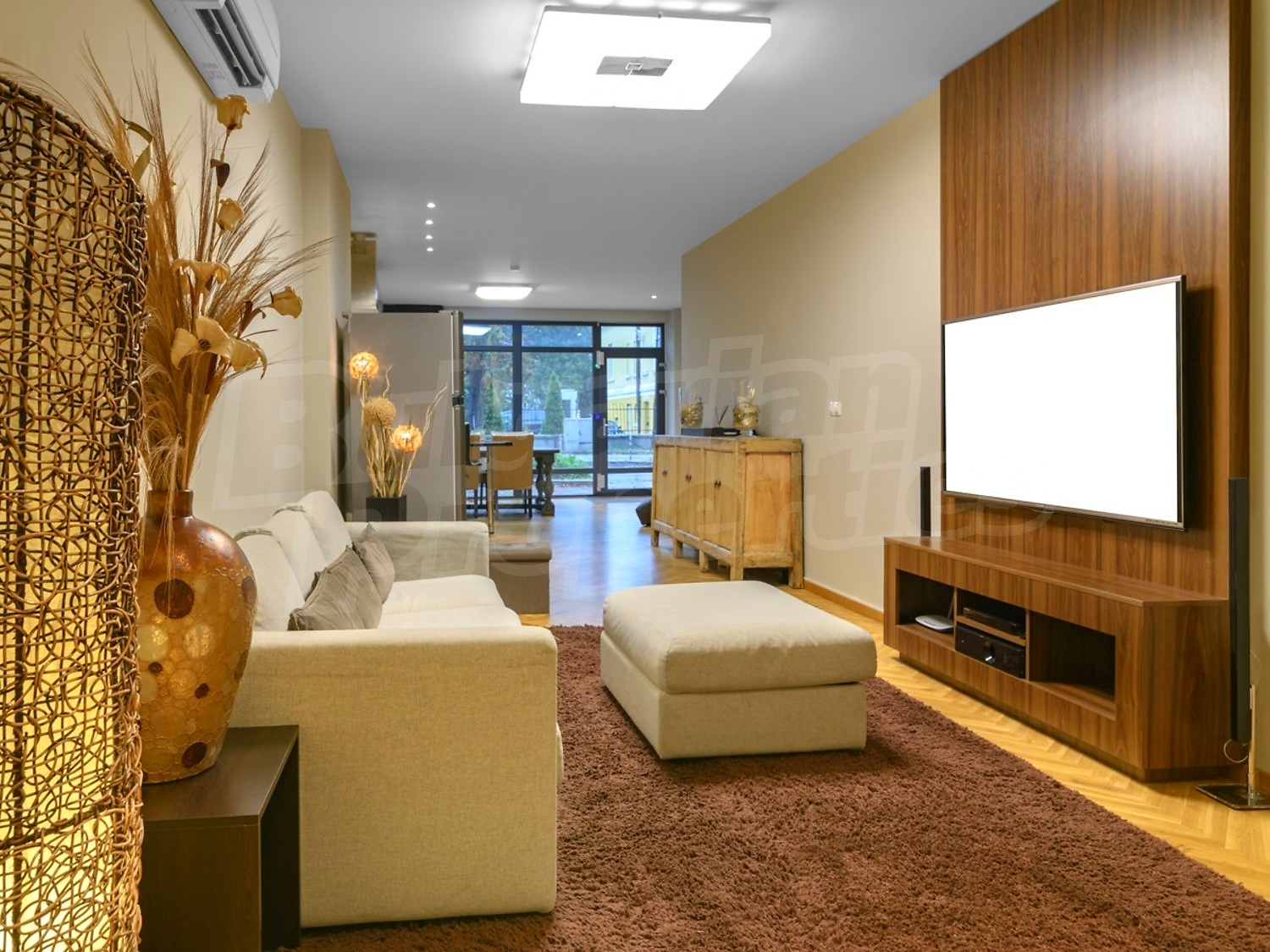 inside, living room, furnished