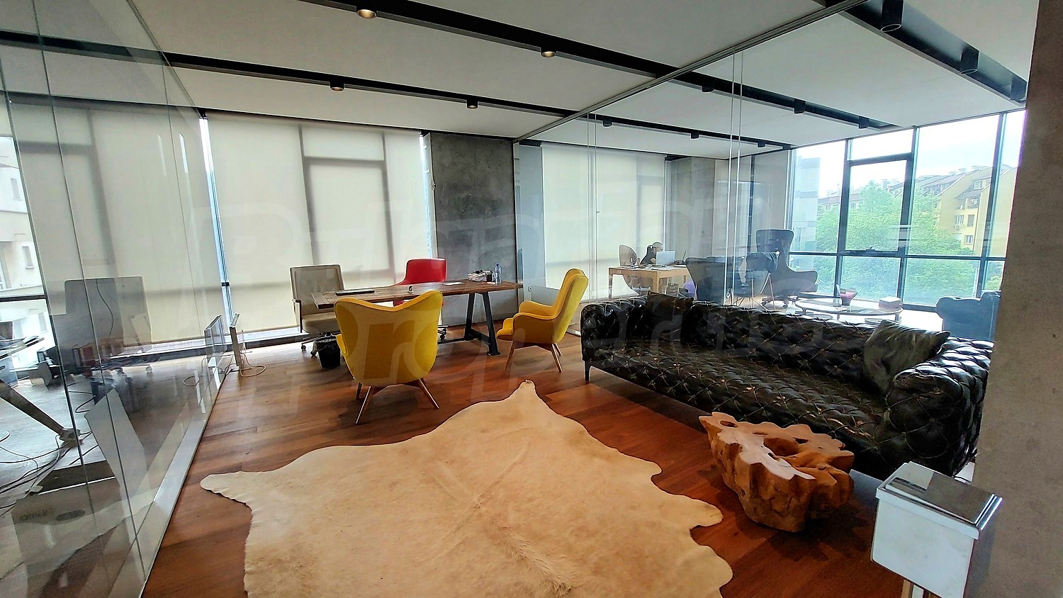 inside, furnished