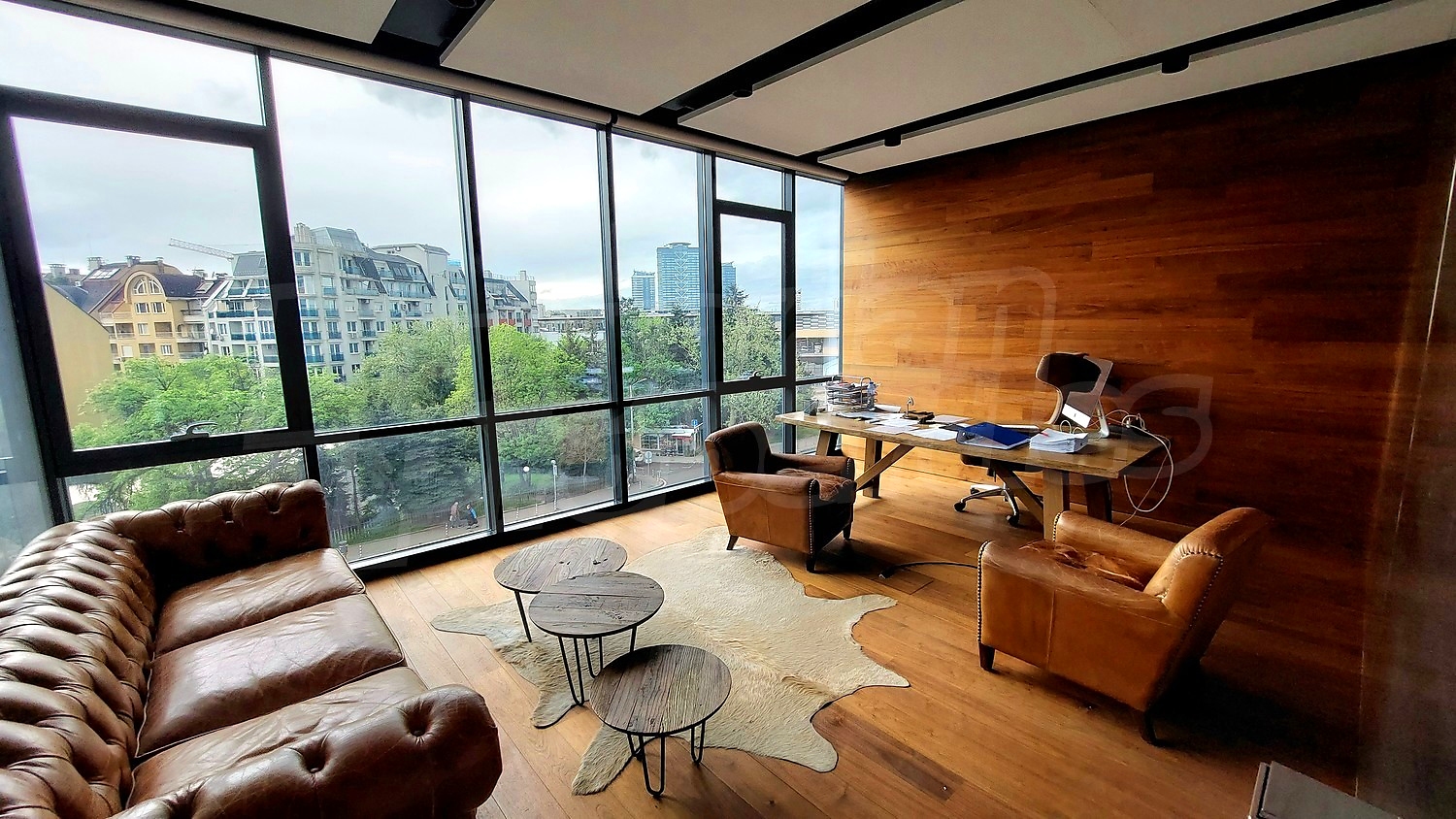 inside, furnished, view from balcony