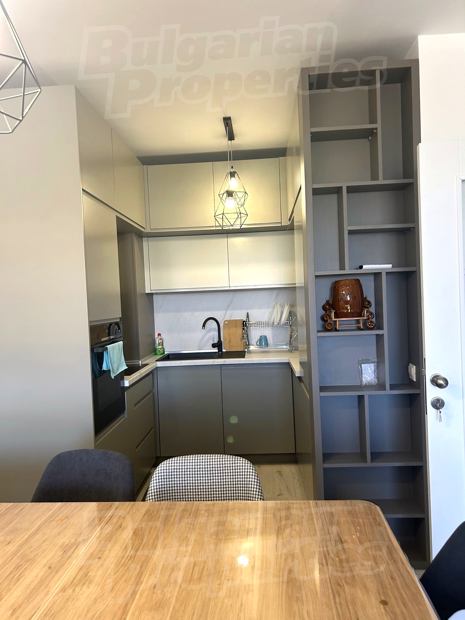 inside, kitchen, furnished