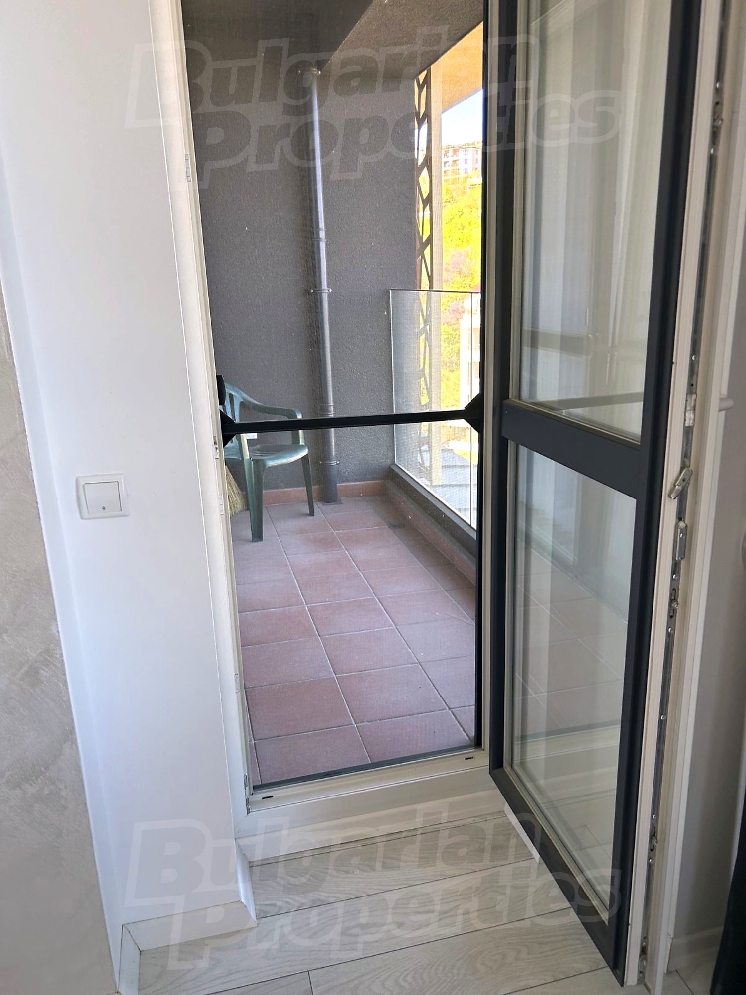 inside, balcony, view from balcony
