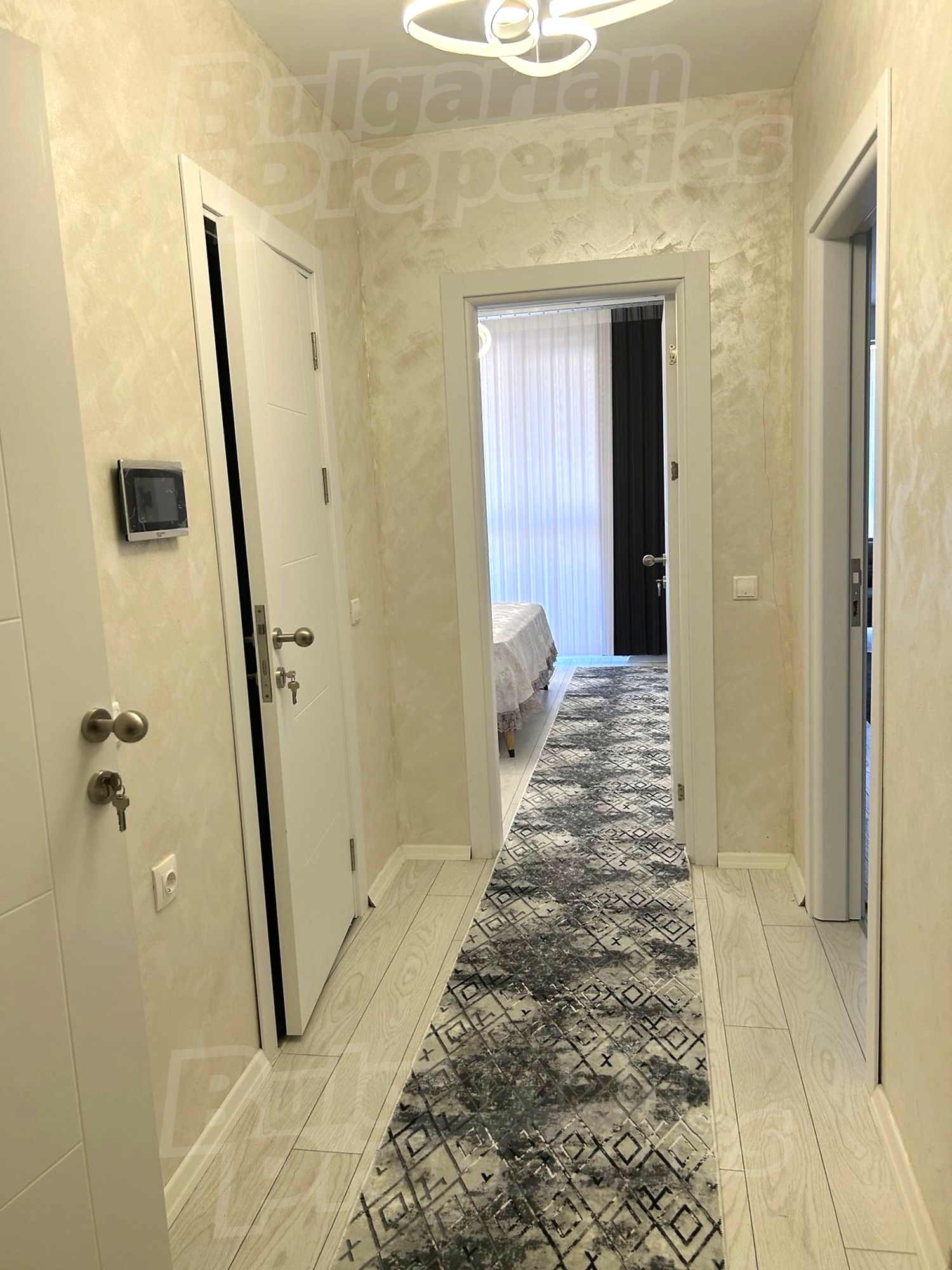 hallway, bedroom