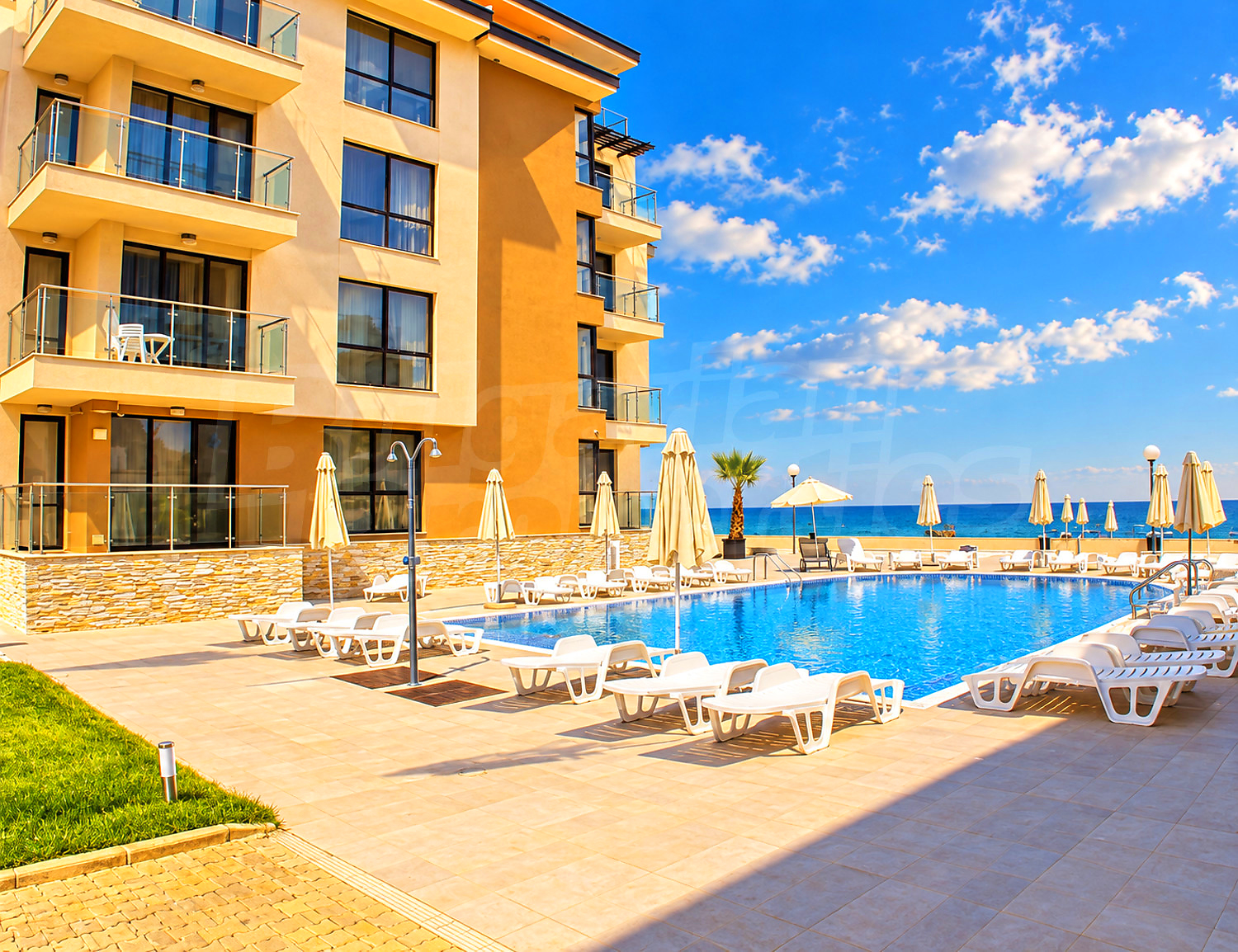 outside, pool, sea, facade