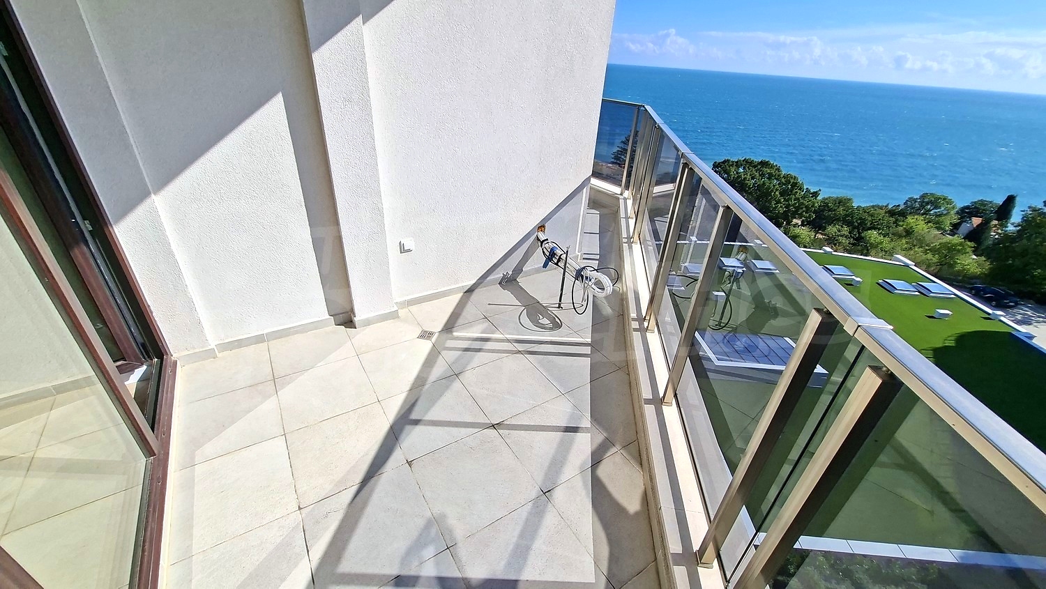 balcony, view from balcony, sea
