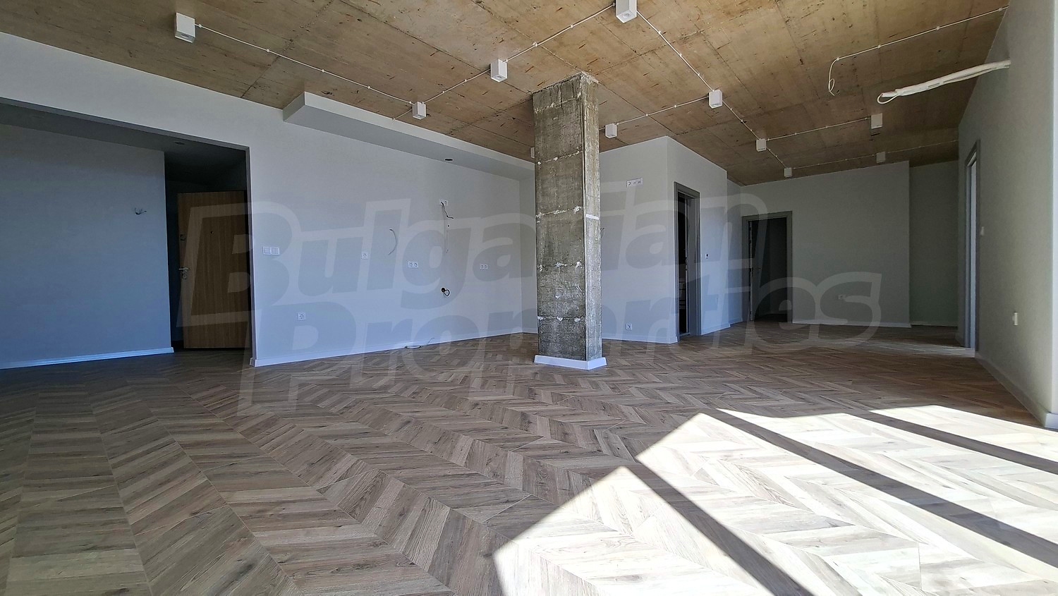inside, living room, unfurnished