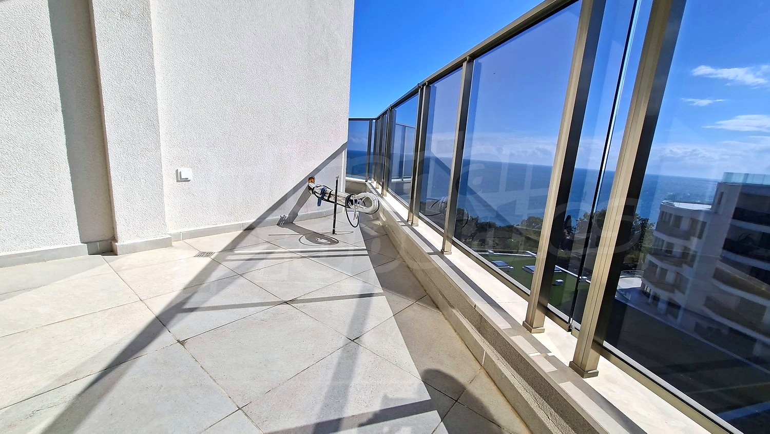 balcony, view from balcony, sea