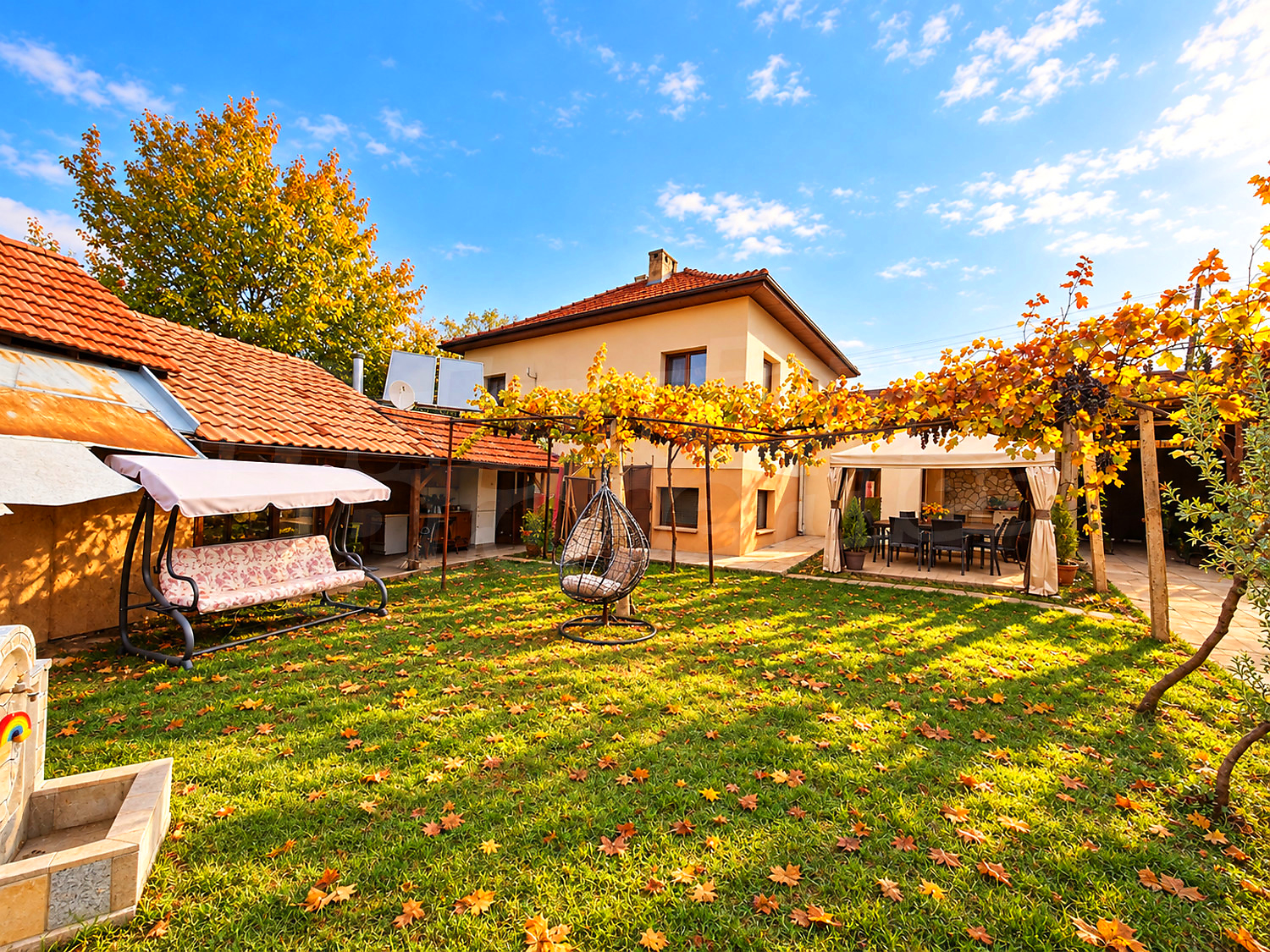 outside, garden, facade