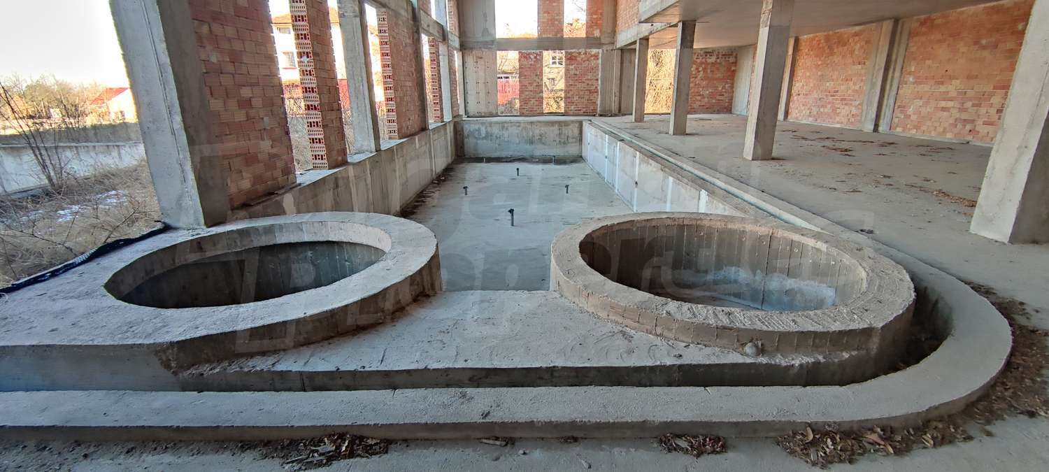 inside, pool