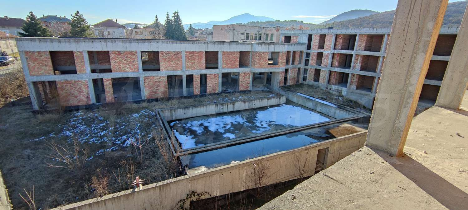 outside, facade, green area, mountain