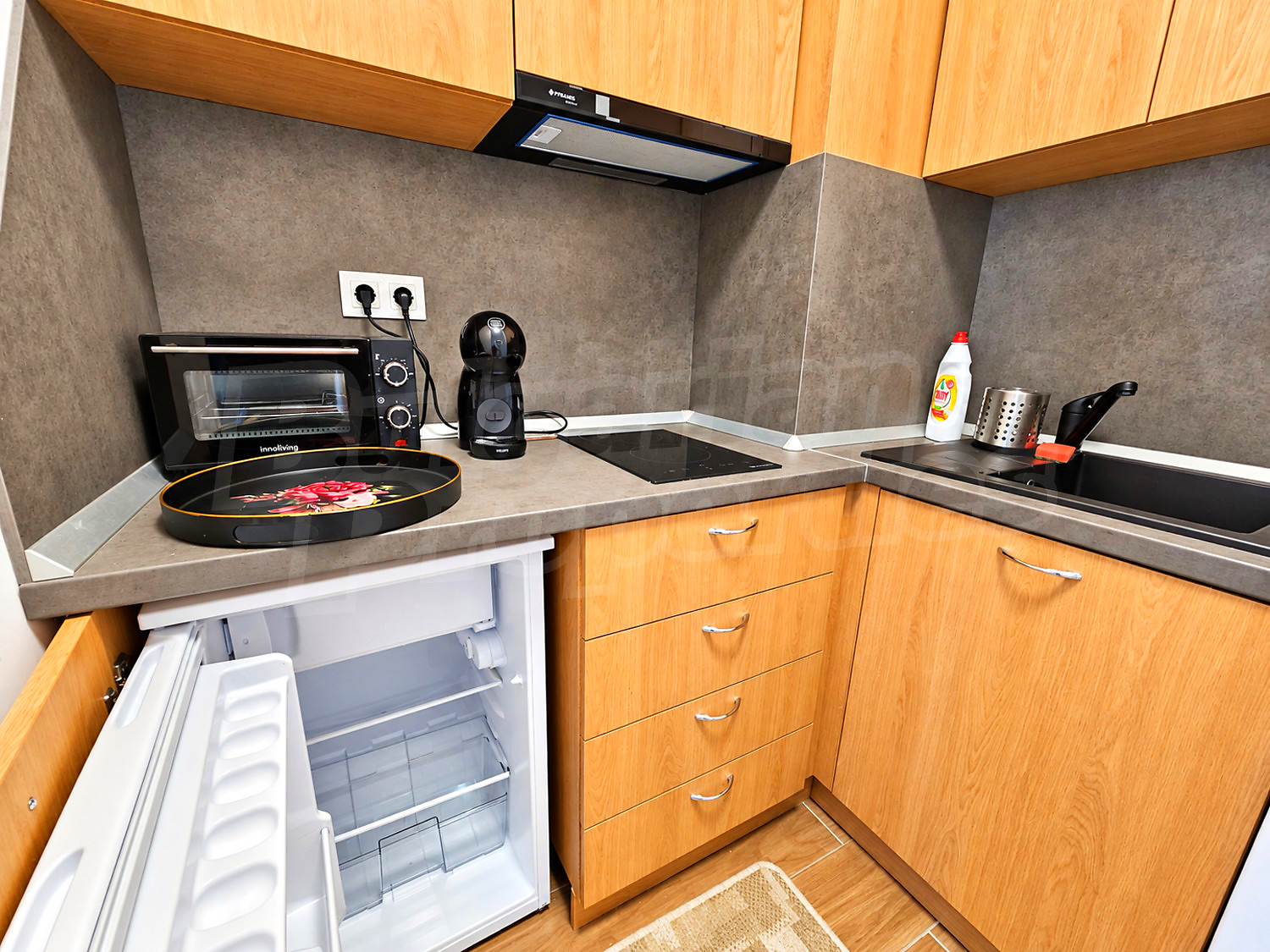 inside, kitchen, furnished