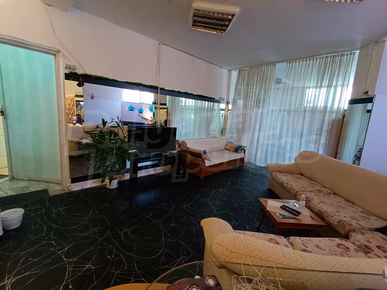 inside, living room, furnished